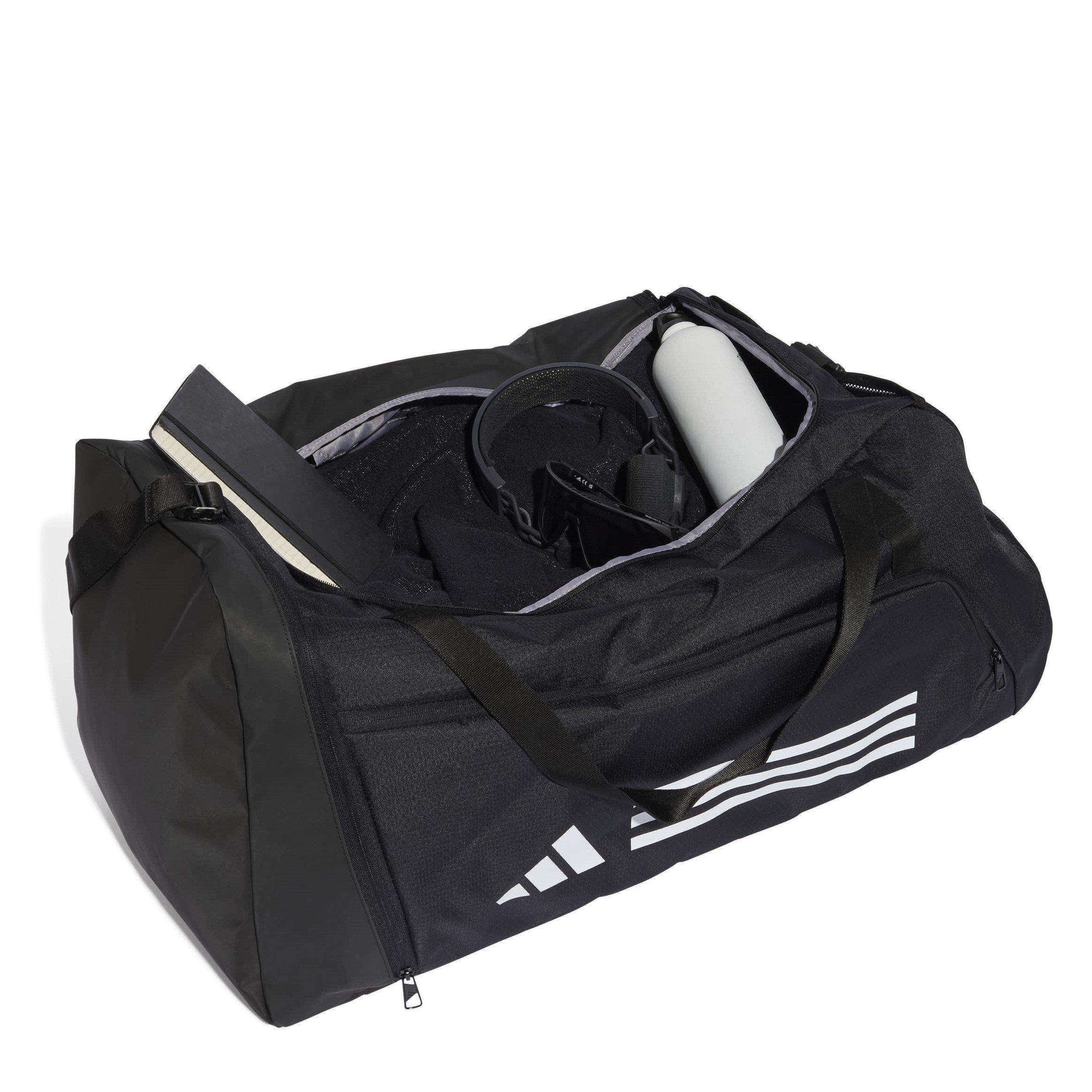Black/White - adidas - Essentials 3-Stripes Duffel Bag Large - 4