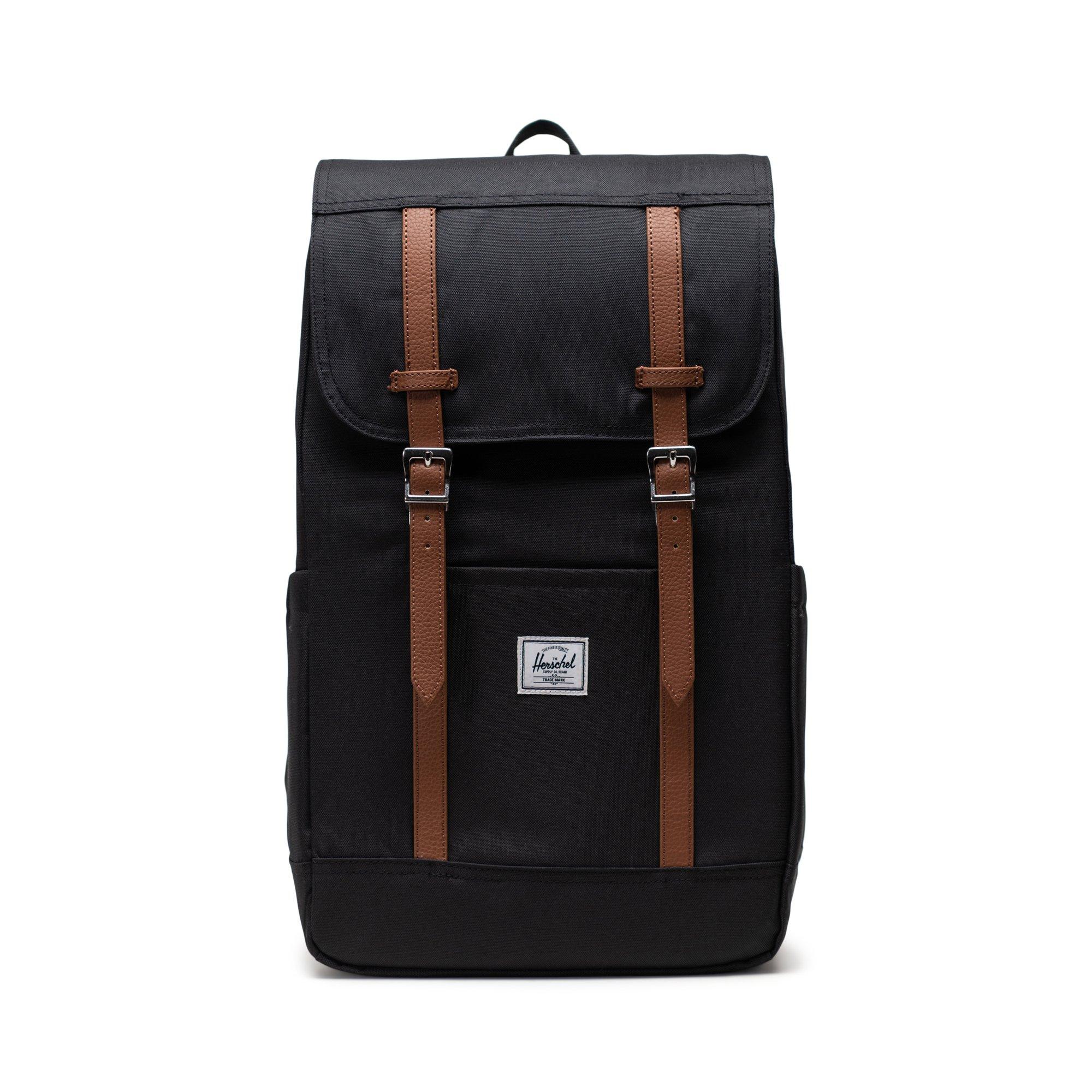 Herschel Supply Co  Retreat Drawstring Laptop Backpack - Black/Tan