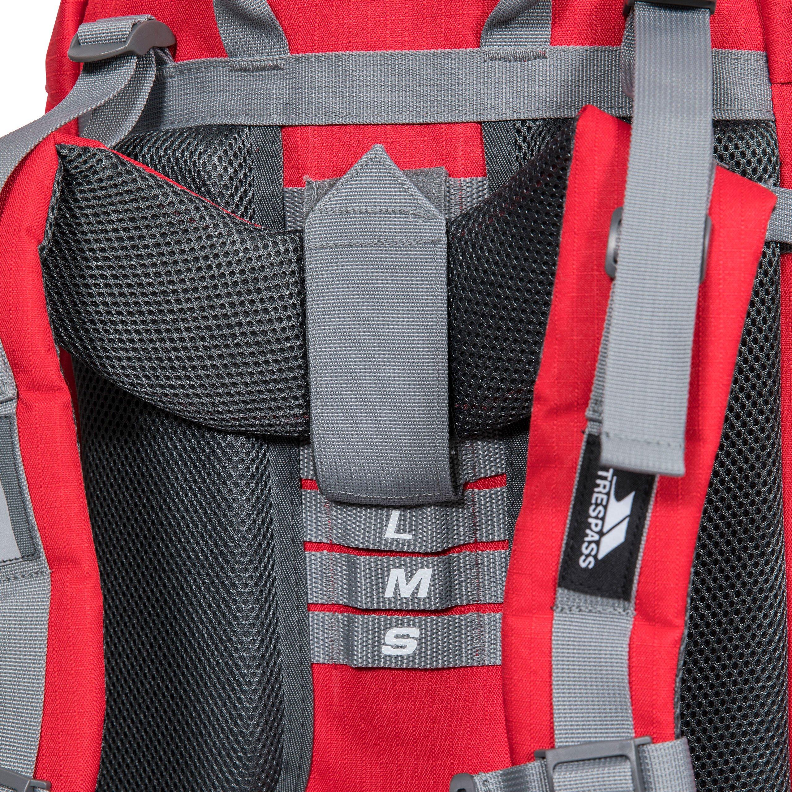 Red Tone - Trespass - Adults Trek Rucksack Backpack - 2