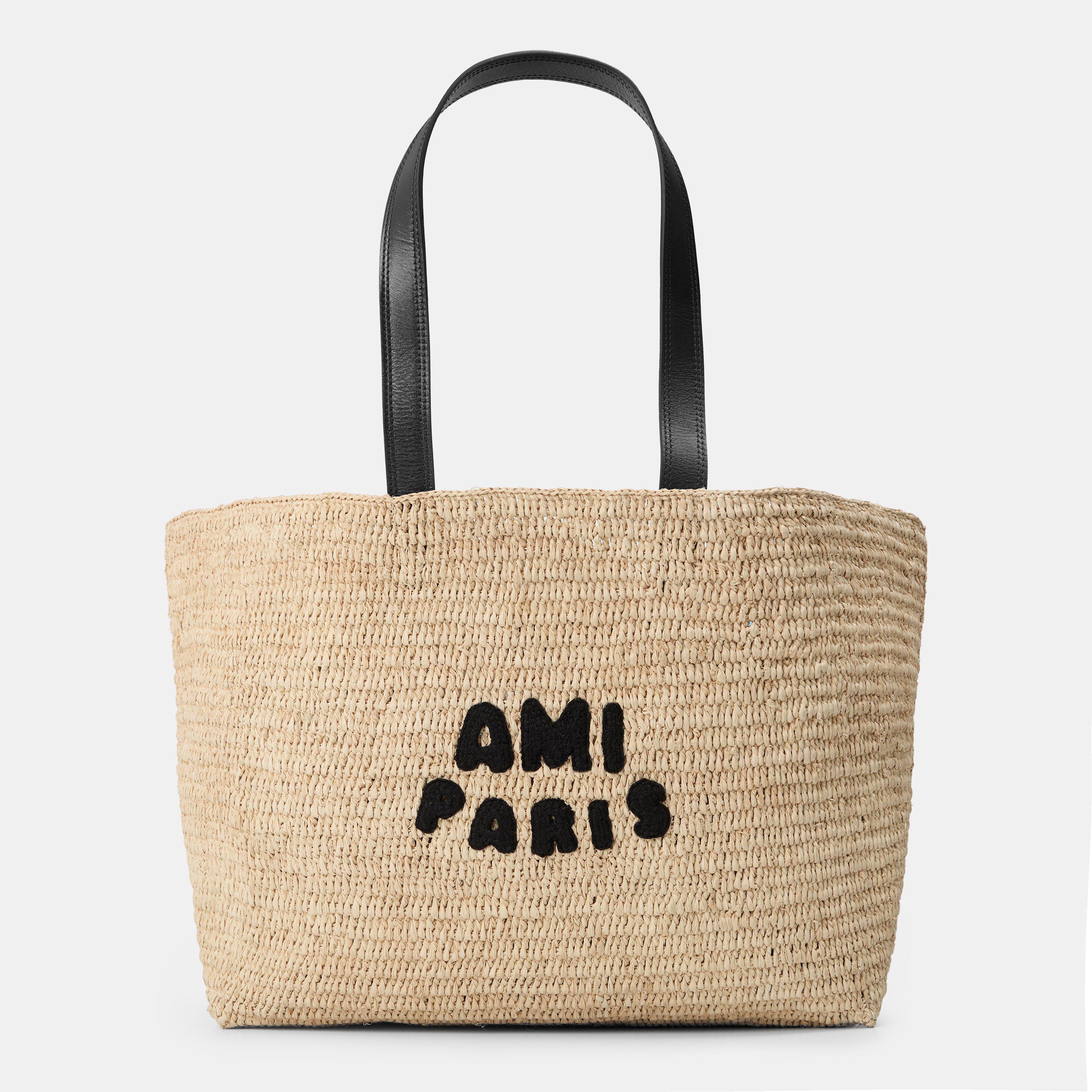 ★関税込み★ Ami Paris Raffia Tote Bag Ami Paris | Raffia Tote Bag | Tote Bags | Cruise Fashion
