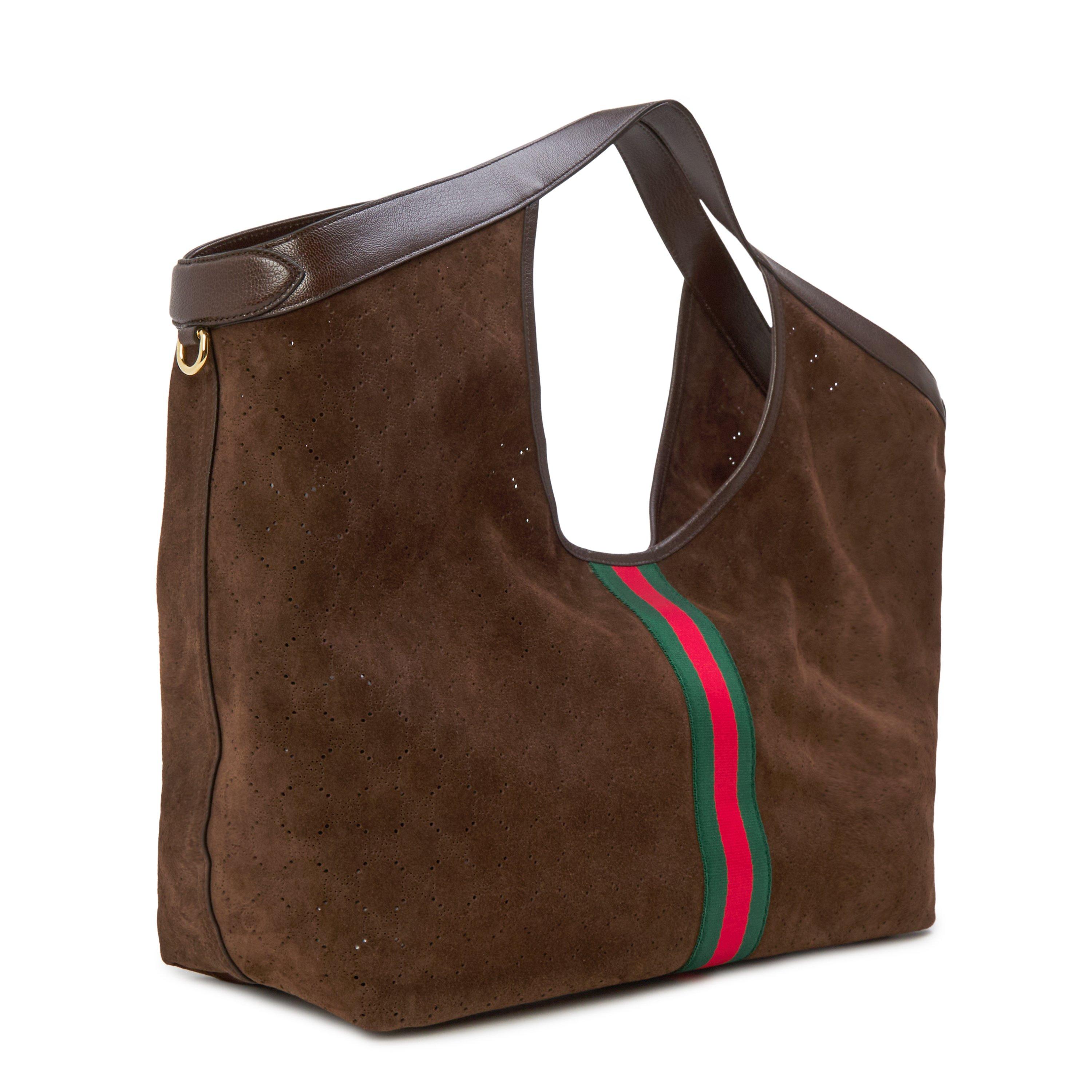 Trop Brown - Gucci - Gucci Giglio Suede Ld64 - 2