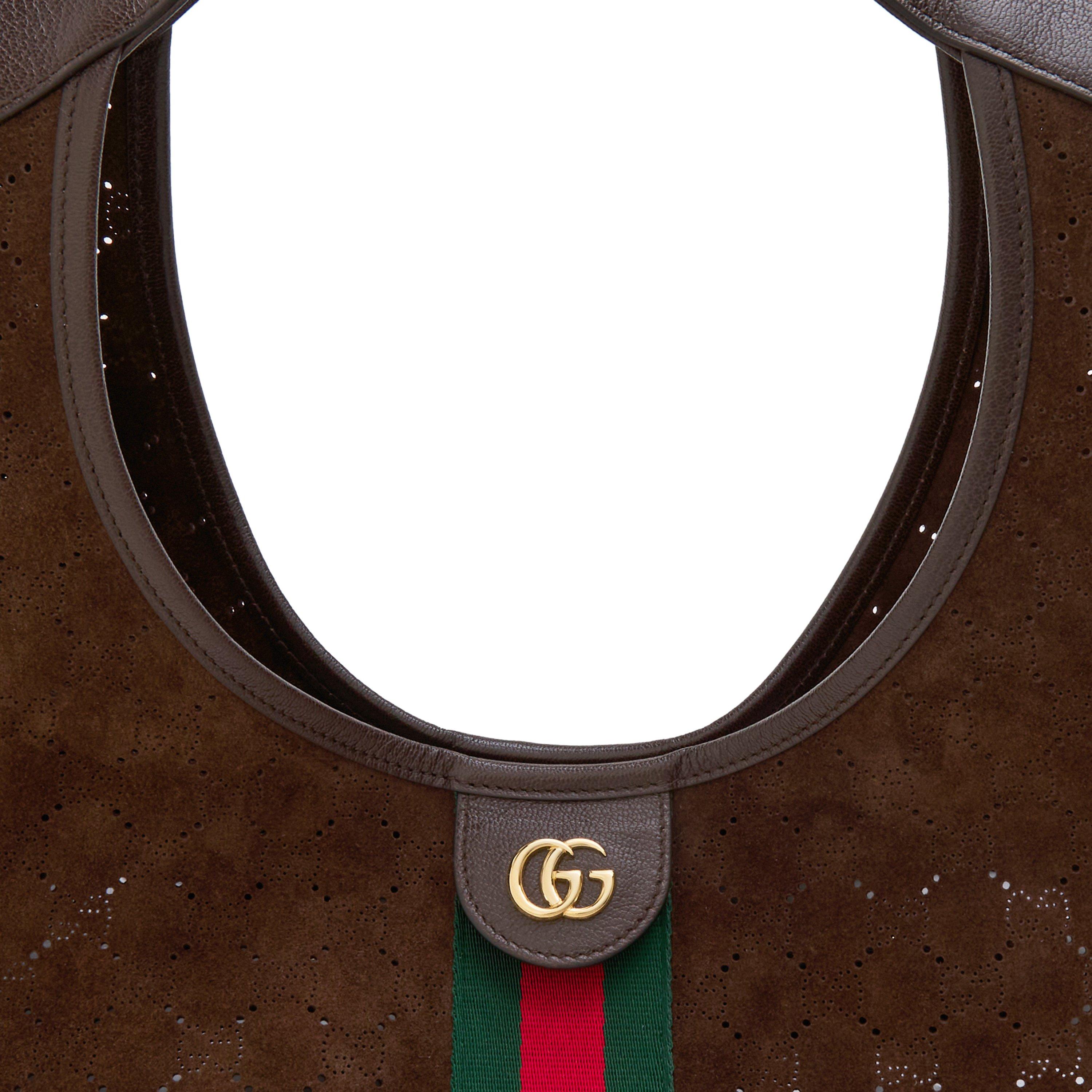 Trop Brown - Gucci - Gucci Giglio Suede Ld64 - 3