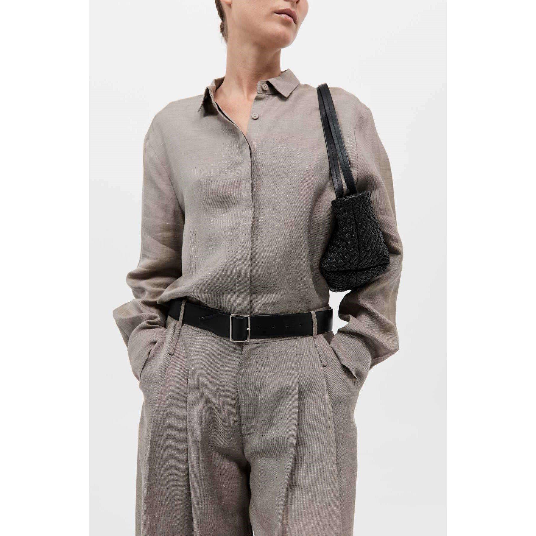 Black - St. Agni - Women's Petit Trapezoid Tote Bags - 3