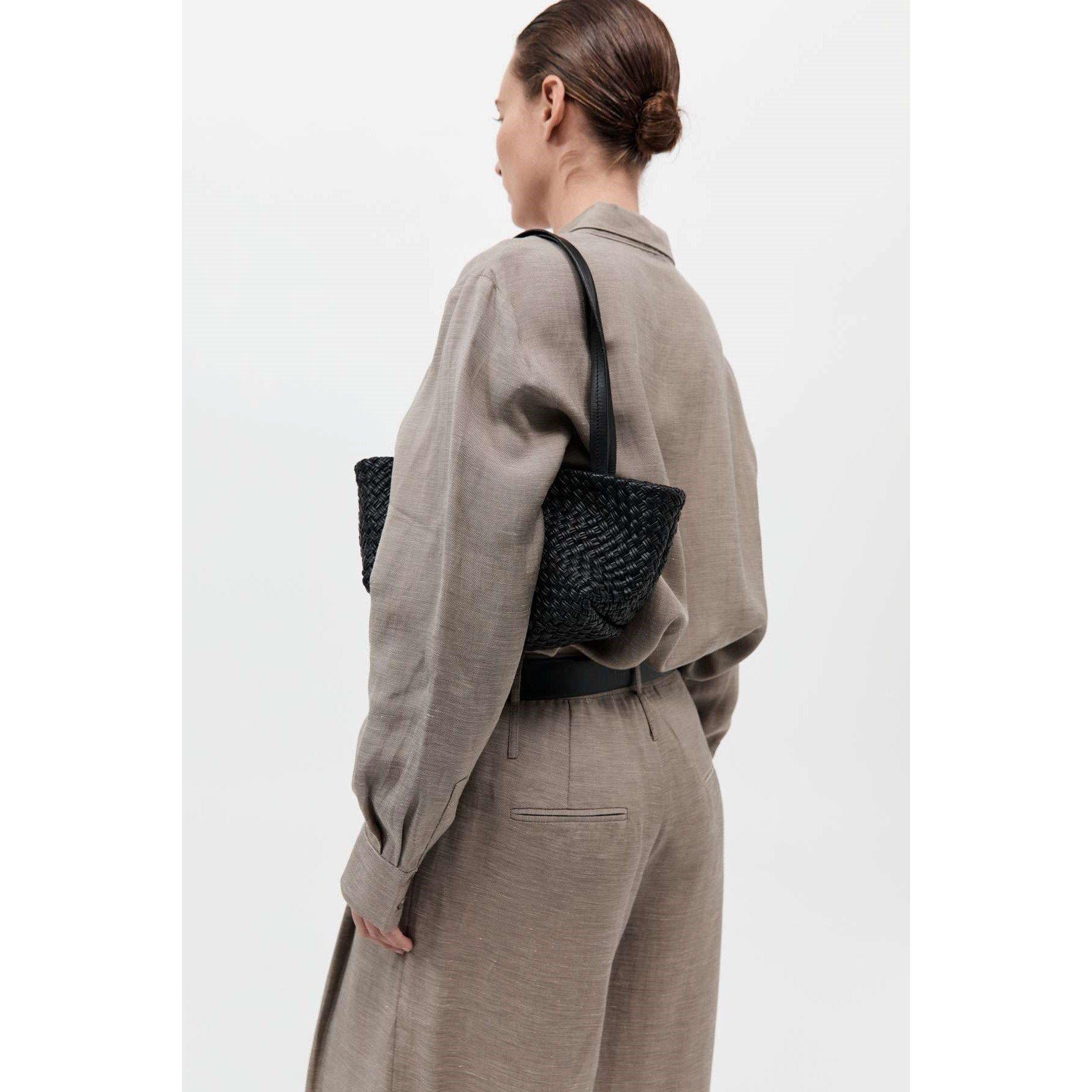 Black - St. Agni - Women's Petit Trapezoid Tote Bags - 4