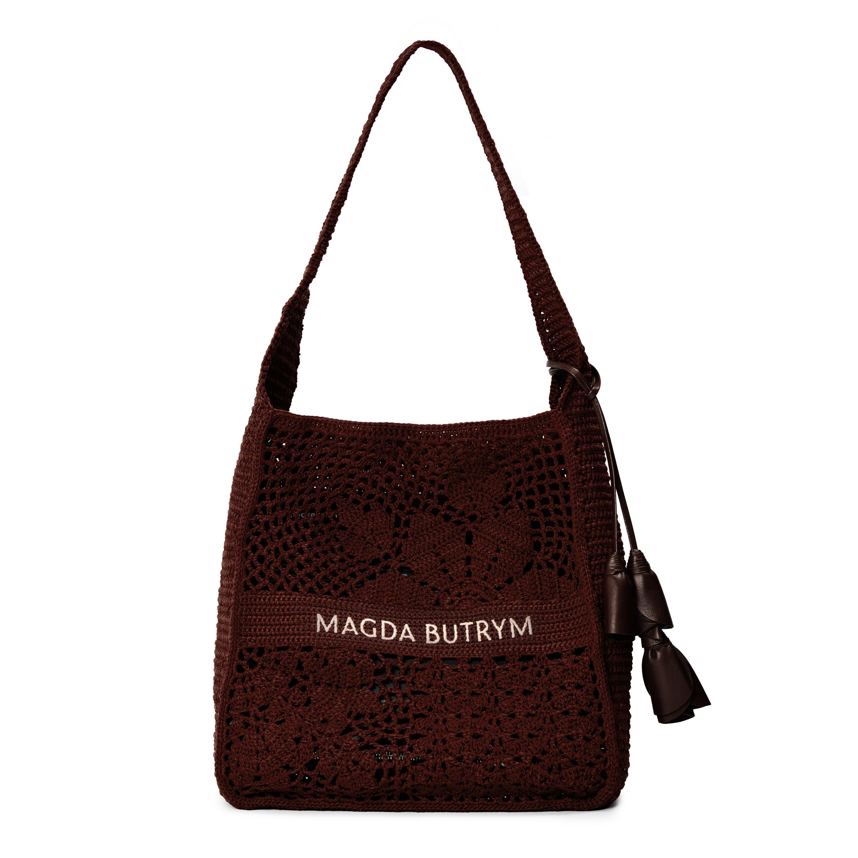 Magda Butrym Women's Tote Crochet Bag - Brown