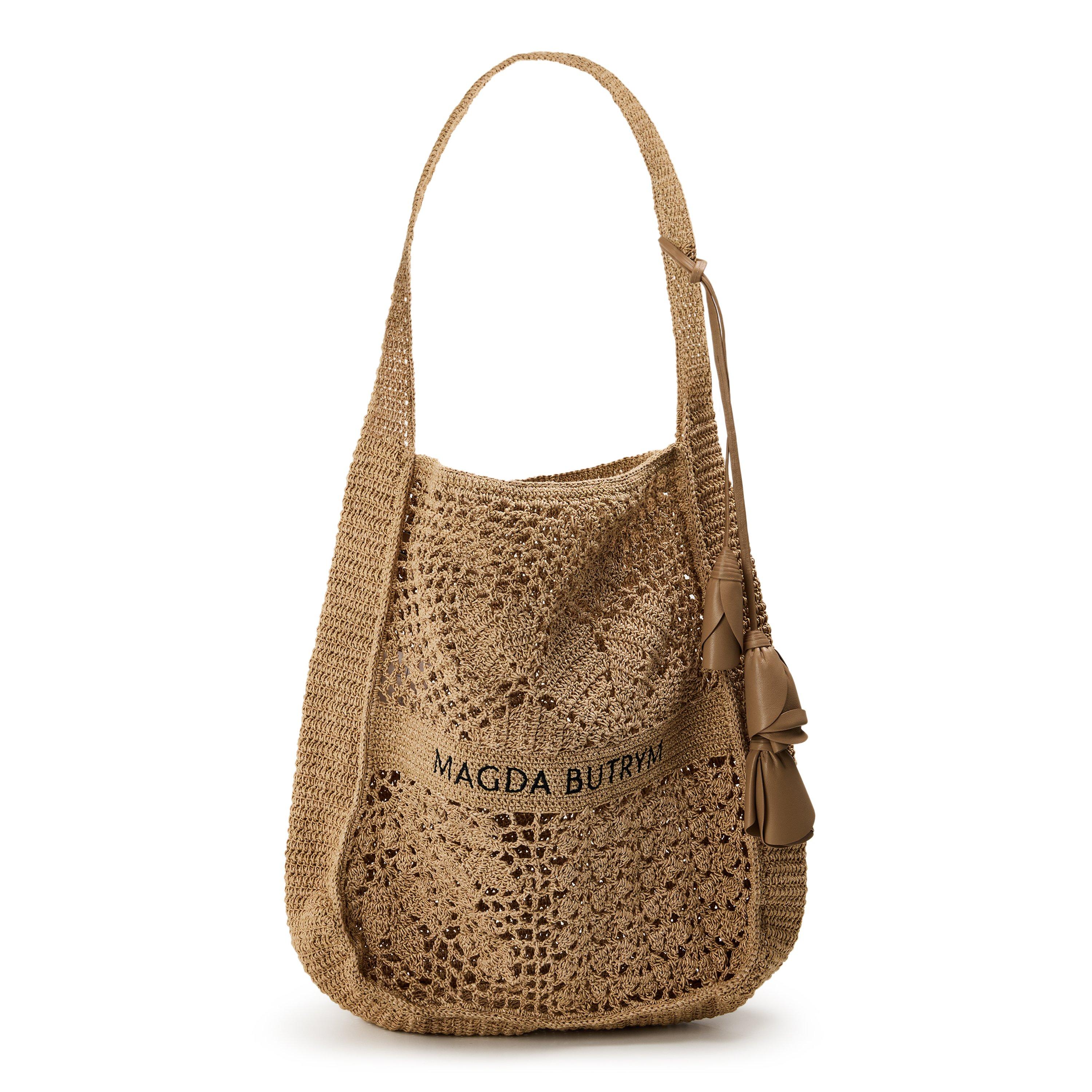 Magda Butrym Women's Tote Crochet Bag - Nude