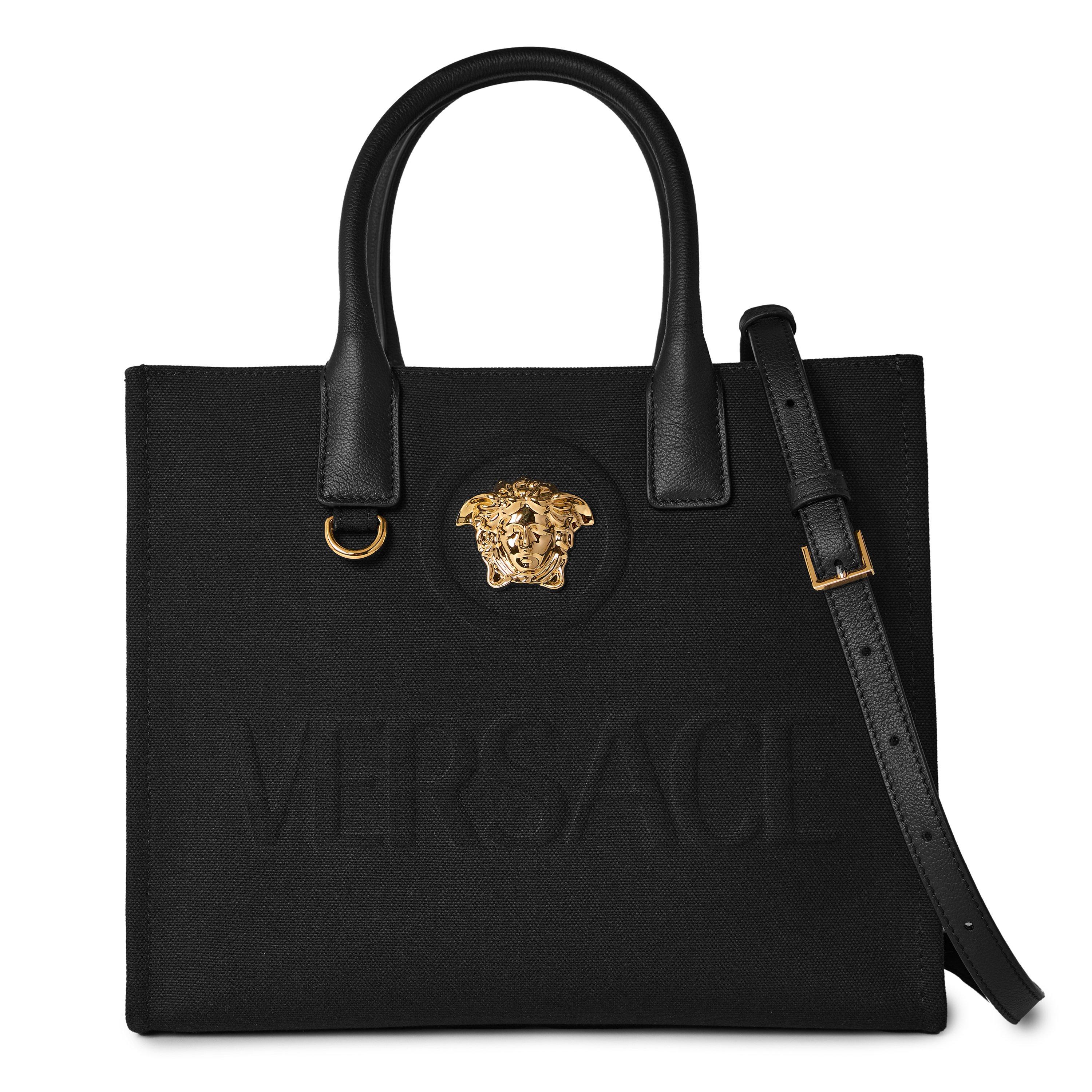 Black/Gold - Versace - Versace Cnvs Tot Sml Ld64 - 1