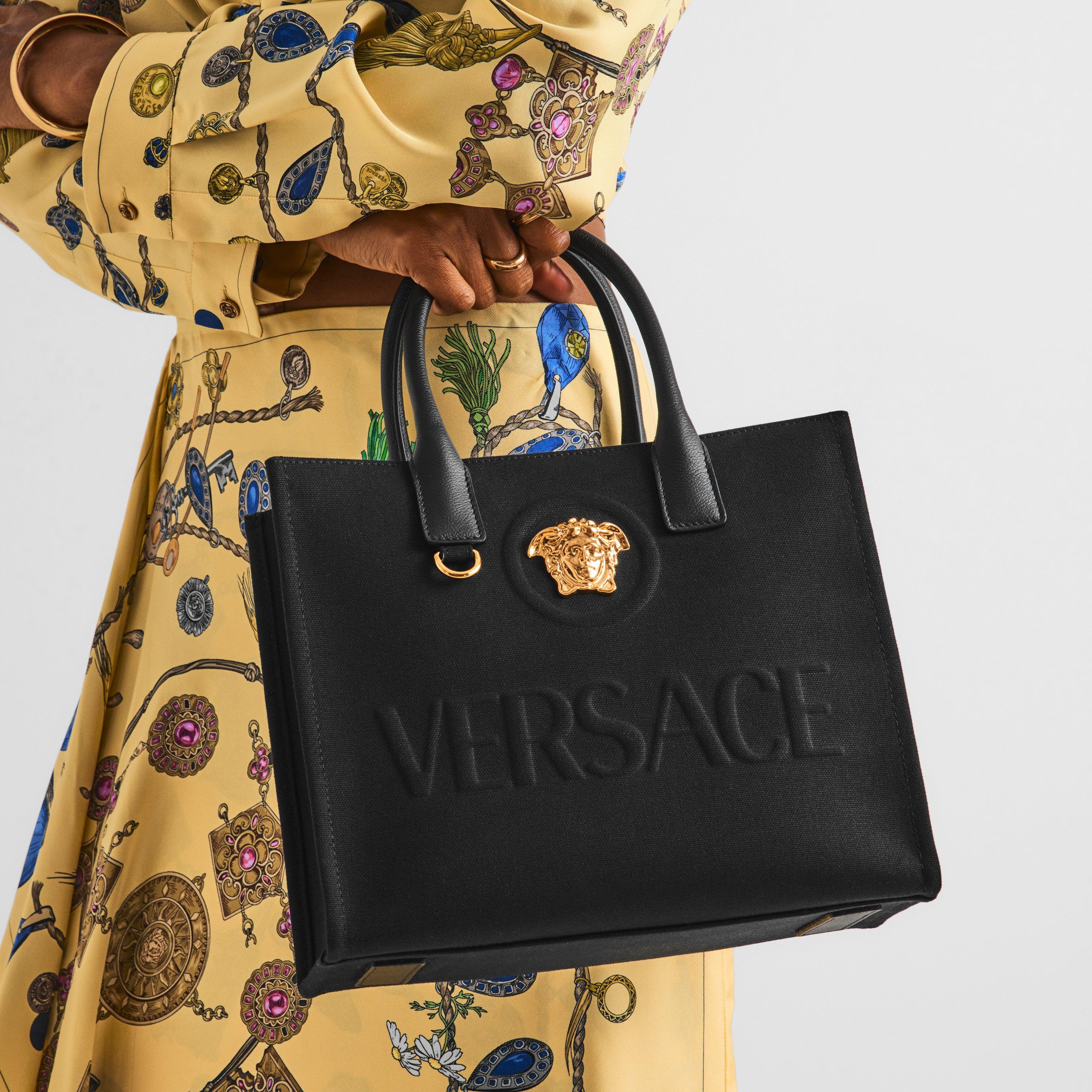 Black/Gold - Versace - Versace Cnvs Tot Sml Ld64 - 3