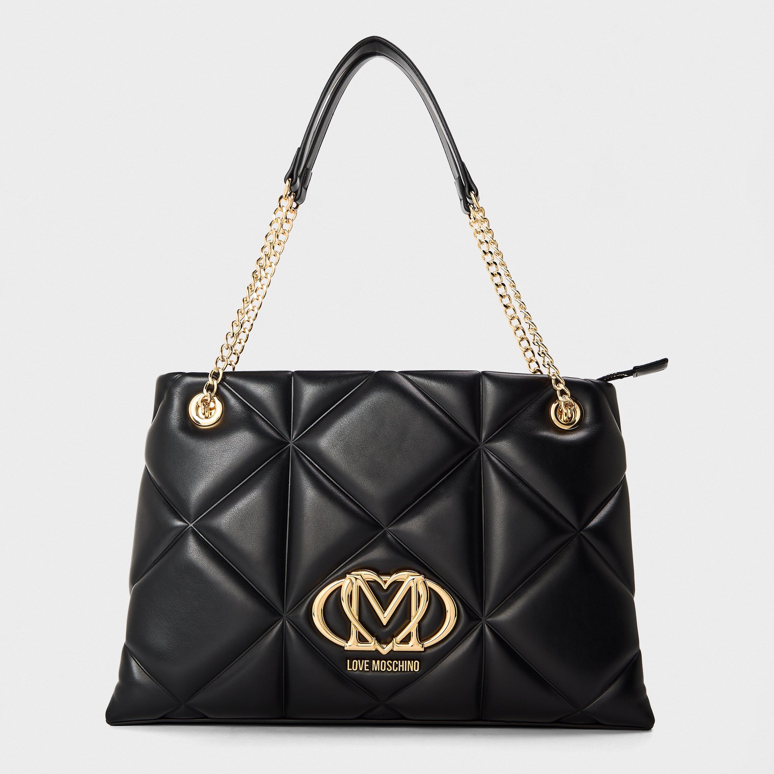 Black - Love Moschino - LM Quilt Tote Ld61 - 1