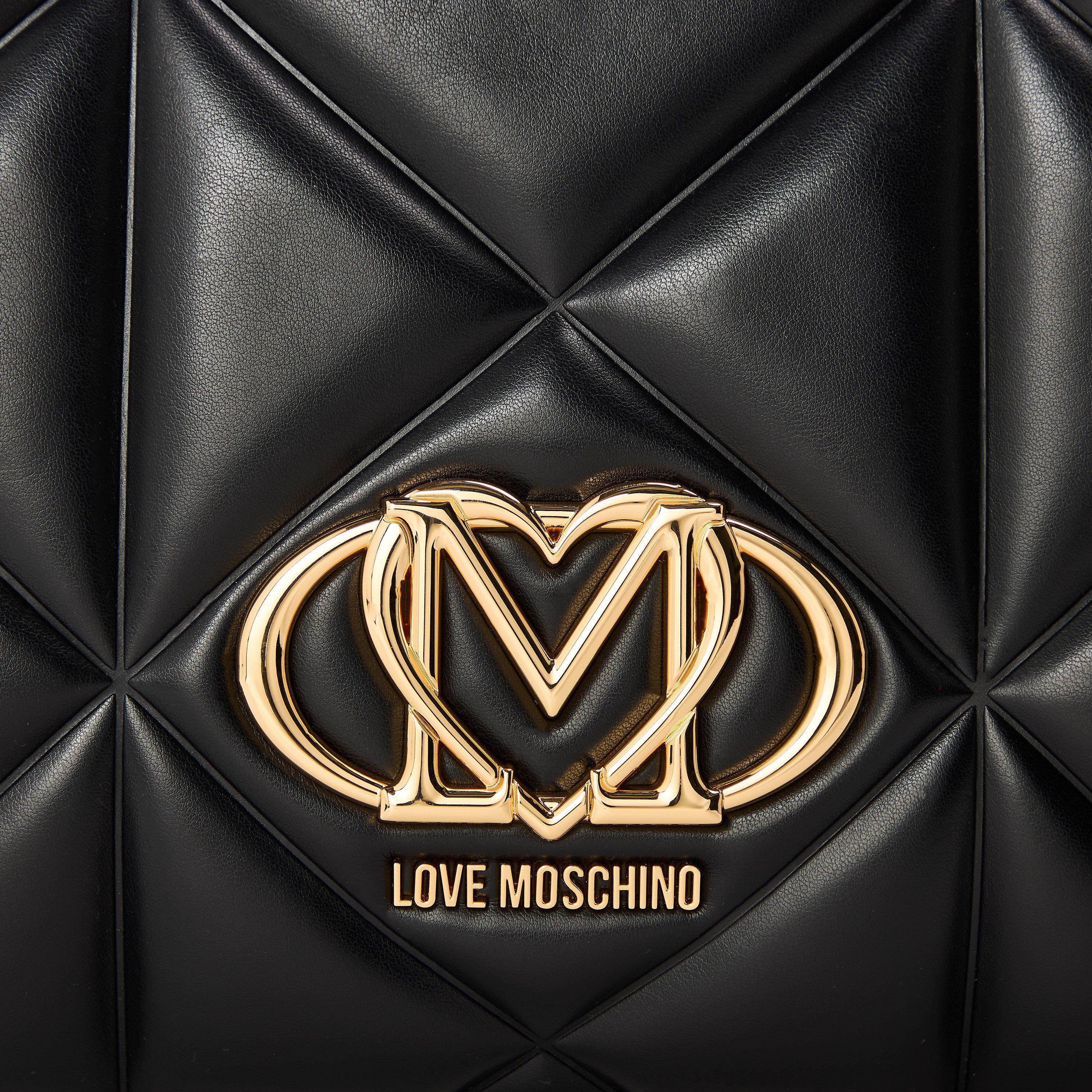 Black - Love Moschino - LM Quilt Tote Ld61 - 3