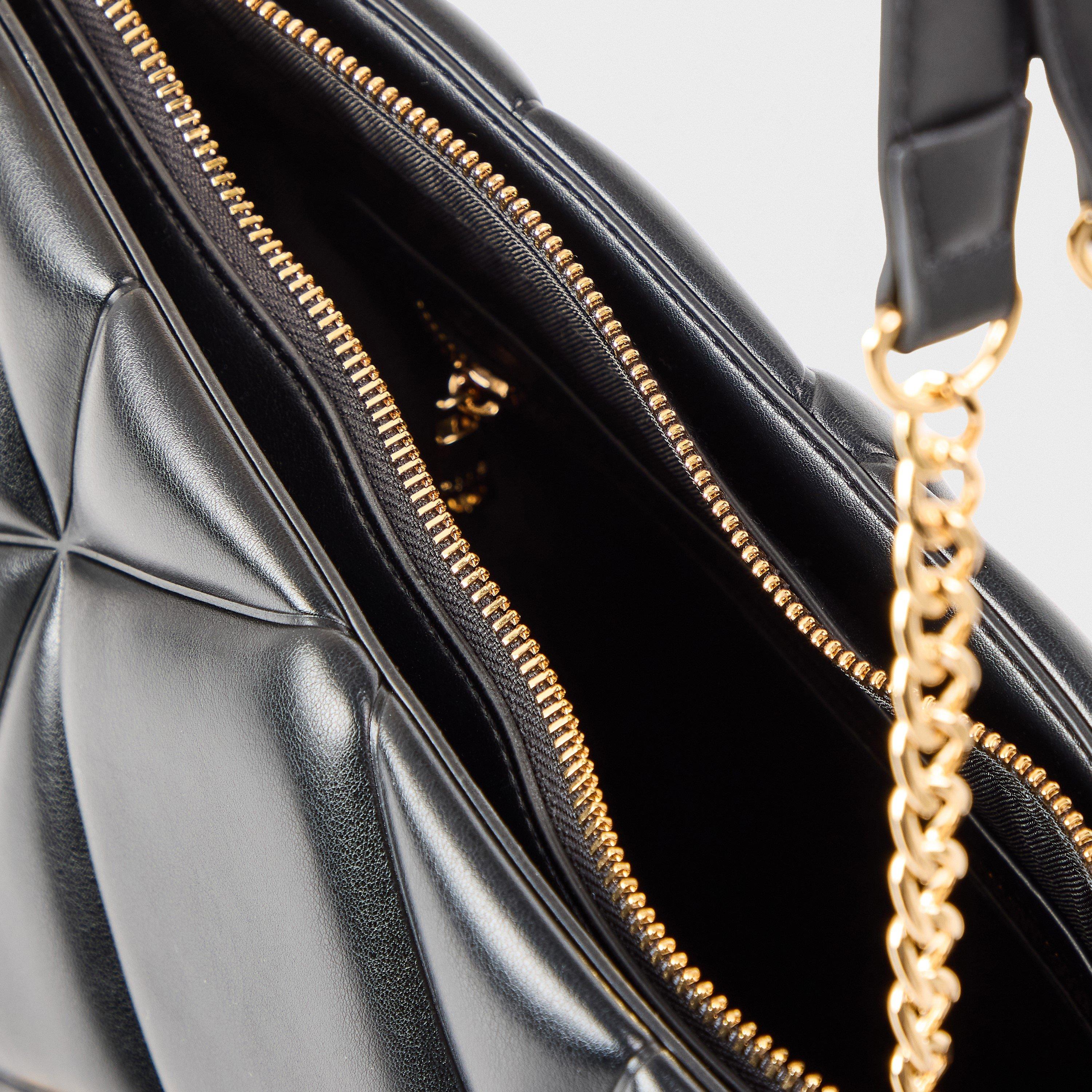 Black - Love Moschino - LM Quilt Tote Ld61 - 3