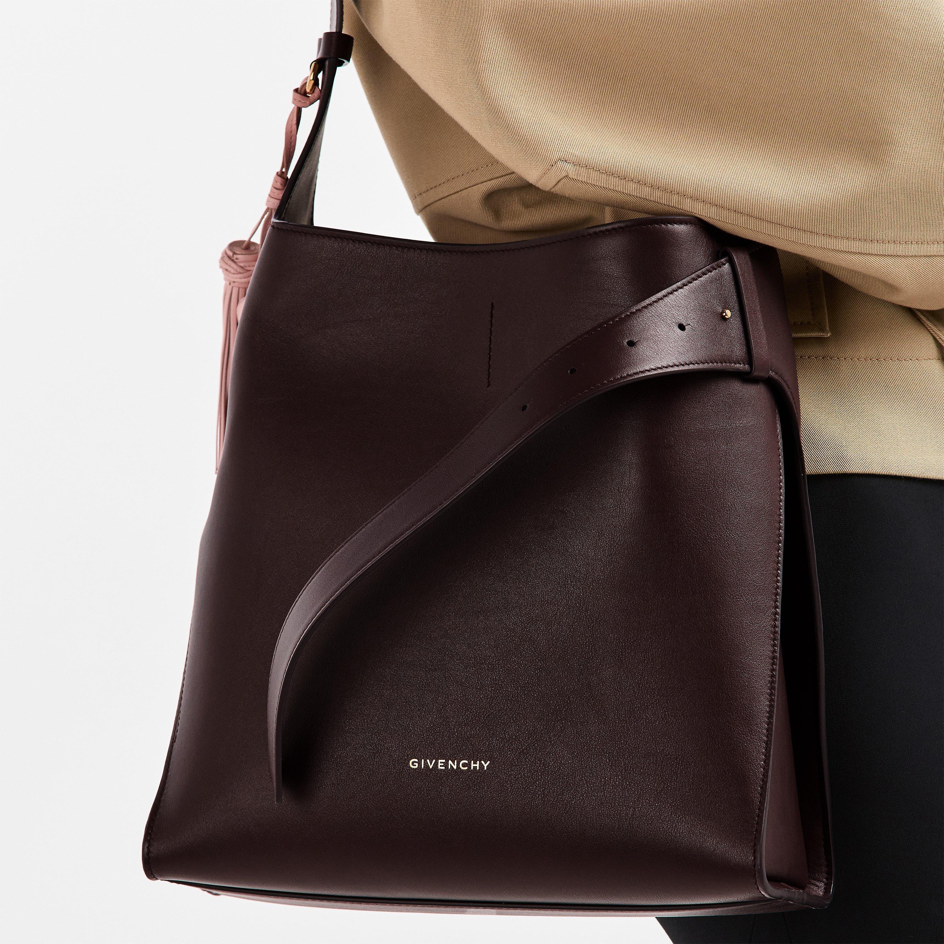 Burgundy - GIVENCHY - Medium Belted Hobo Bag - 3