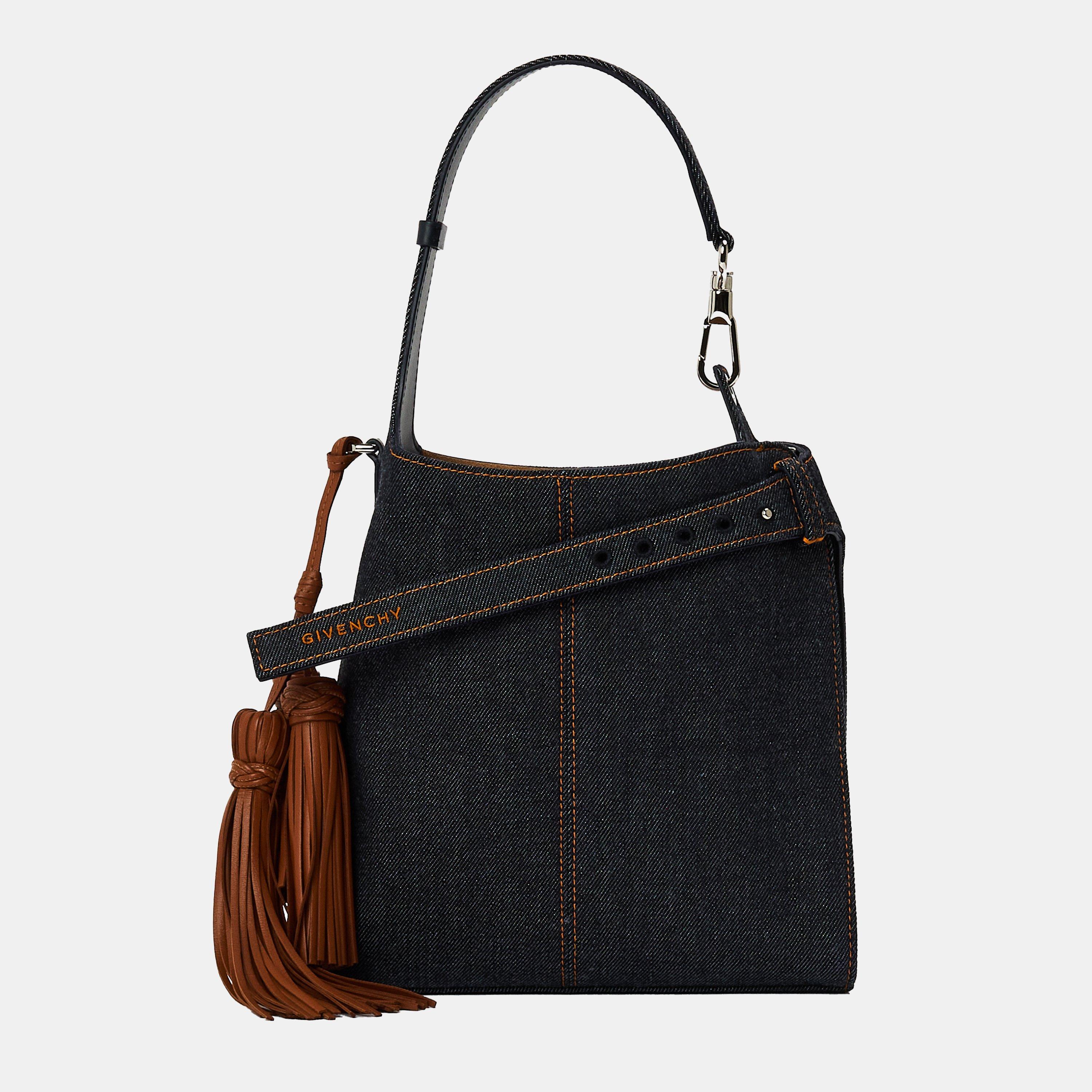 GIVENCHY Mini Denim Belted Hobo Bag