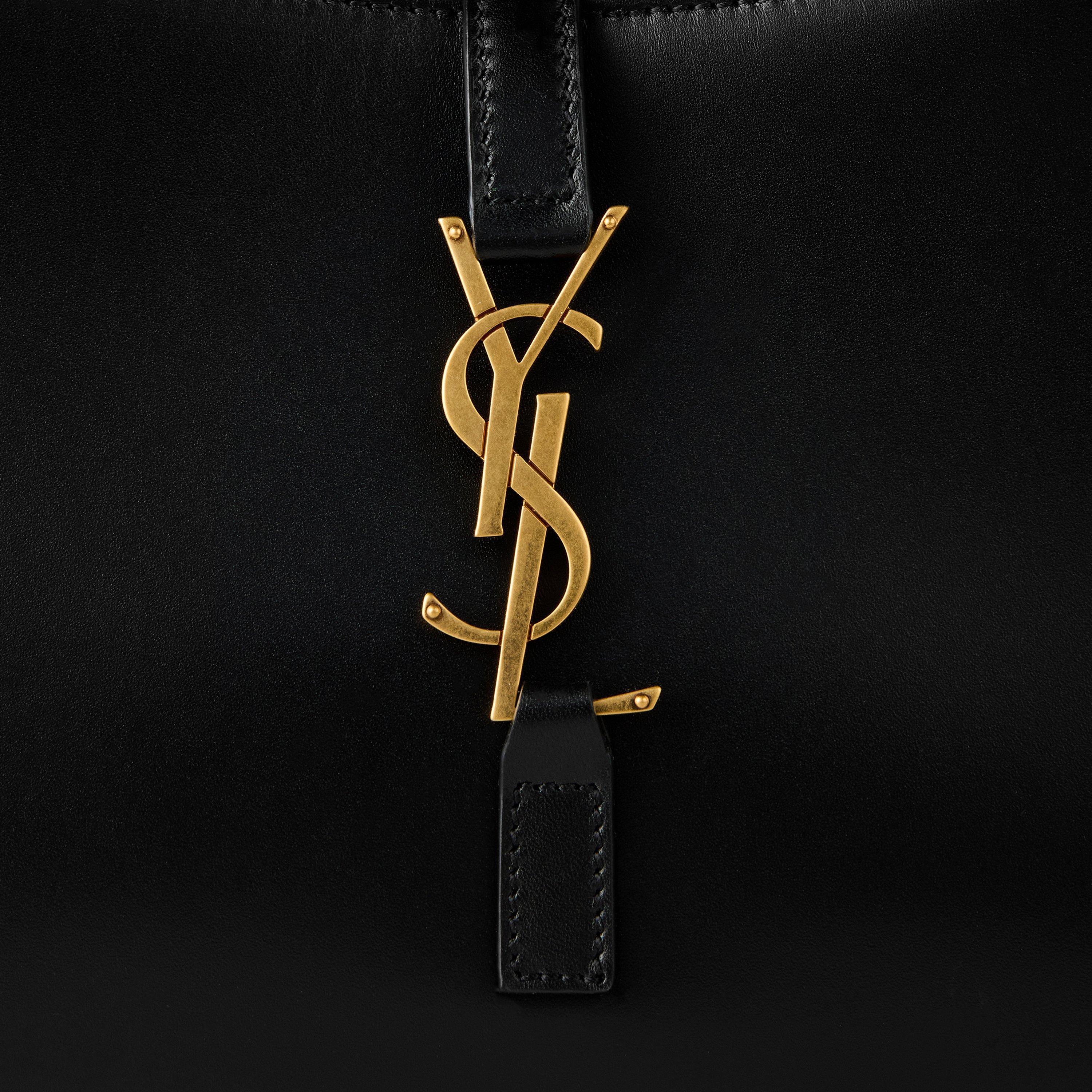 Black - Saint Laurent - Le 5 À 7 Leather Hobo Bag - 4