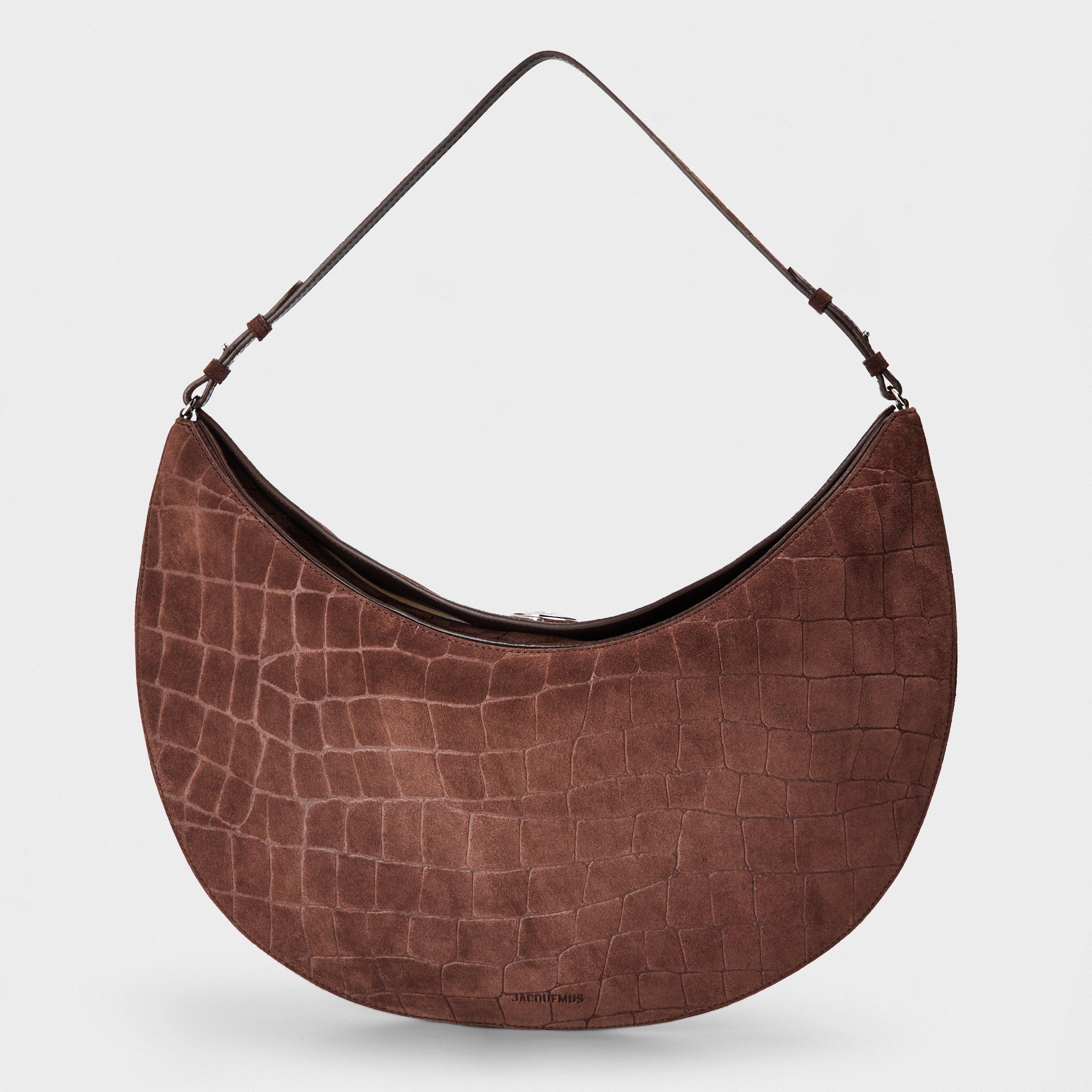 Dark Brown - Jacquemus - Women's Jacquard Calisso Rond Hobo Bag - 1