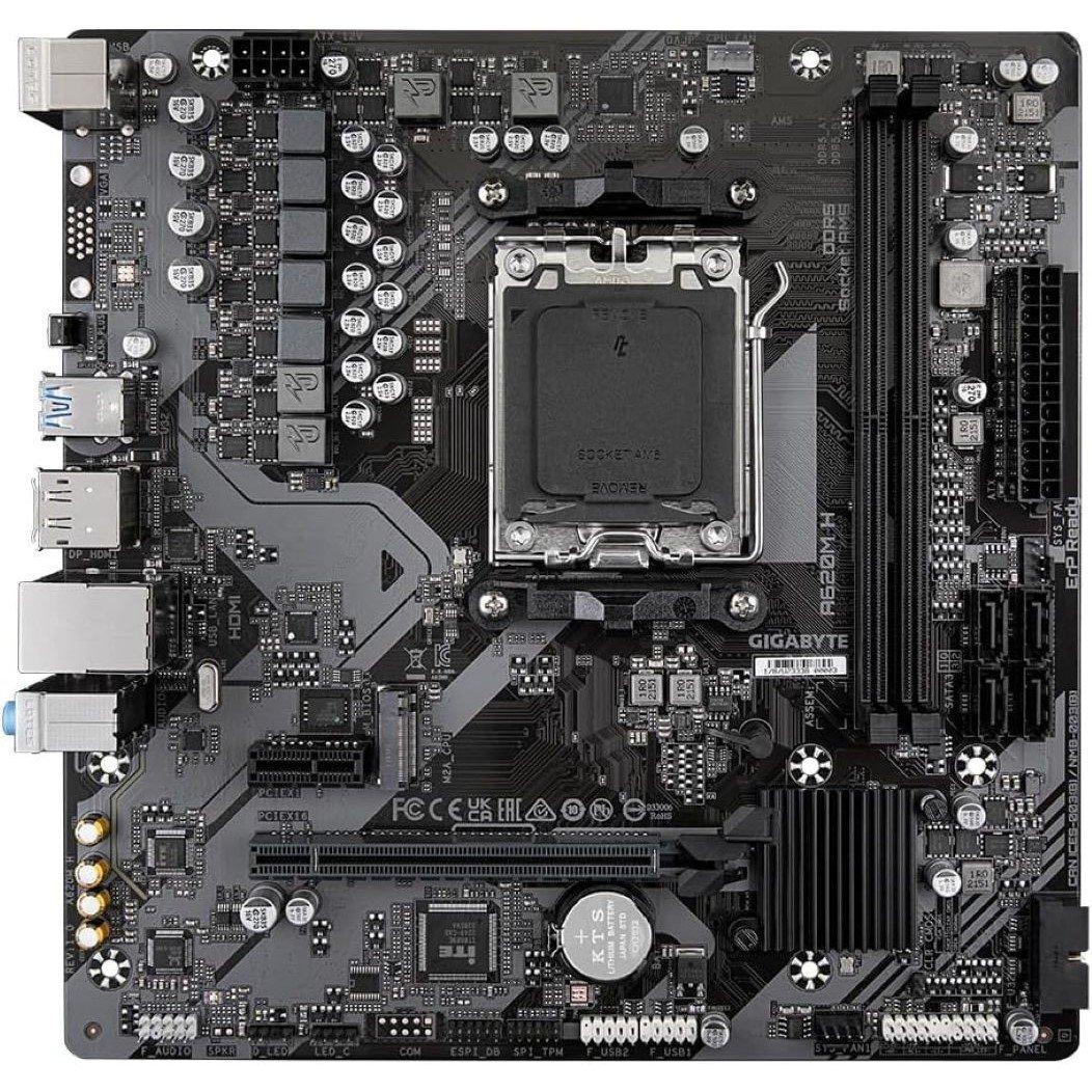 Crna - Gigabyte Technology - Gigabyte A620M H Motherboard - 5