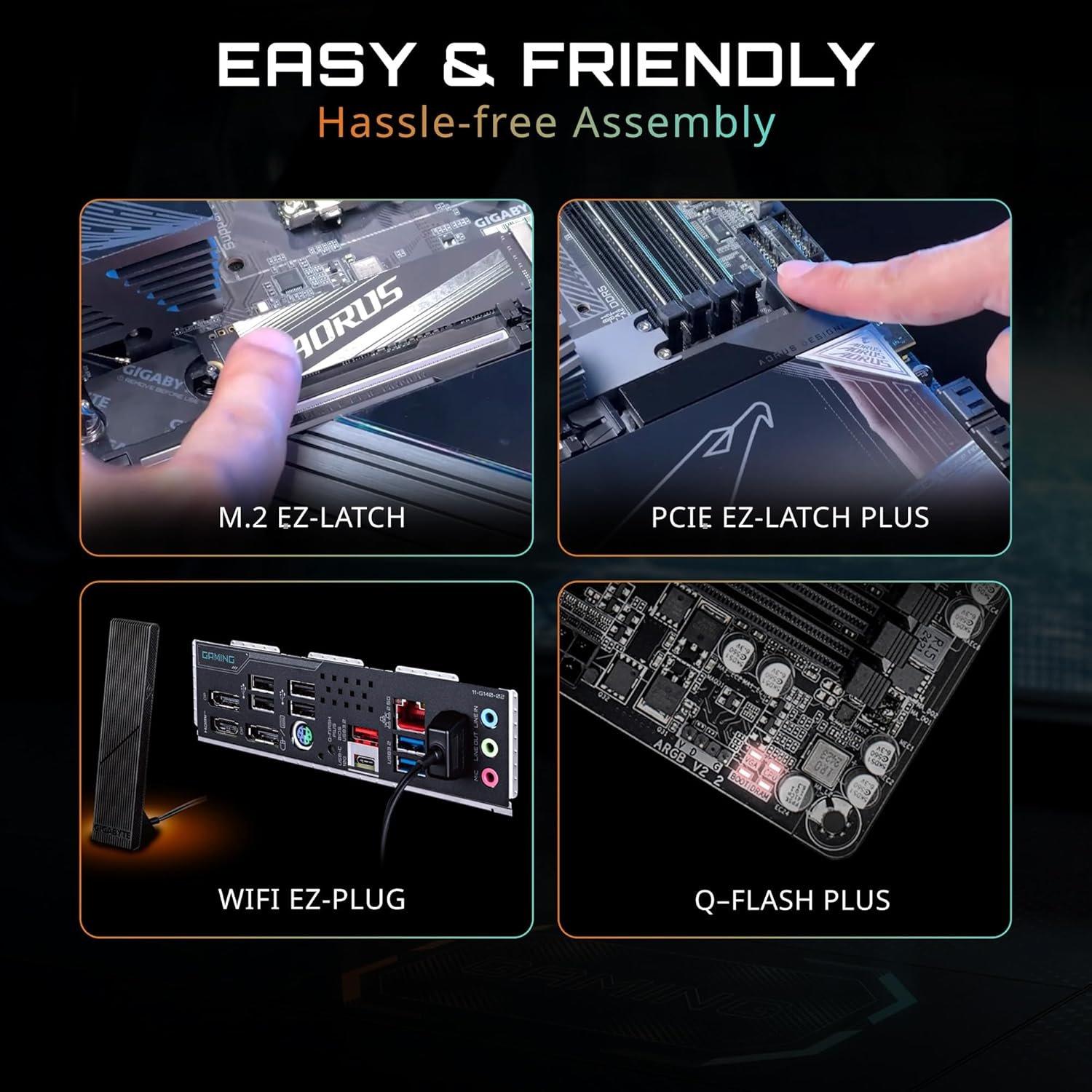Crna - Gigabyte Technology - GIGABYTE B850 Gaming WIFI6 AMD AM5 ATX Motherboard - 7