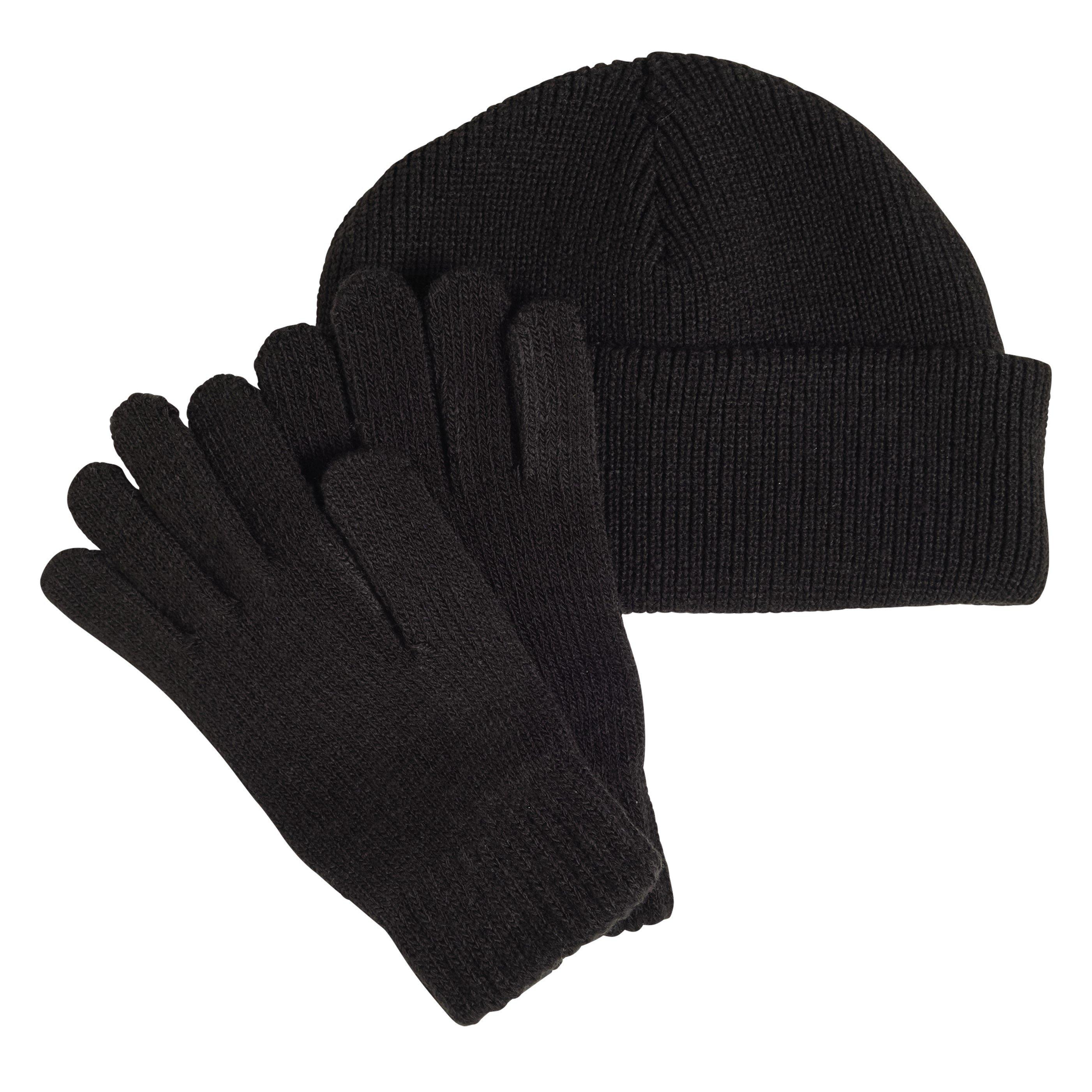 Black/White - adidas - Glove Beanie K Hat and set Unisex Kids - 2
