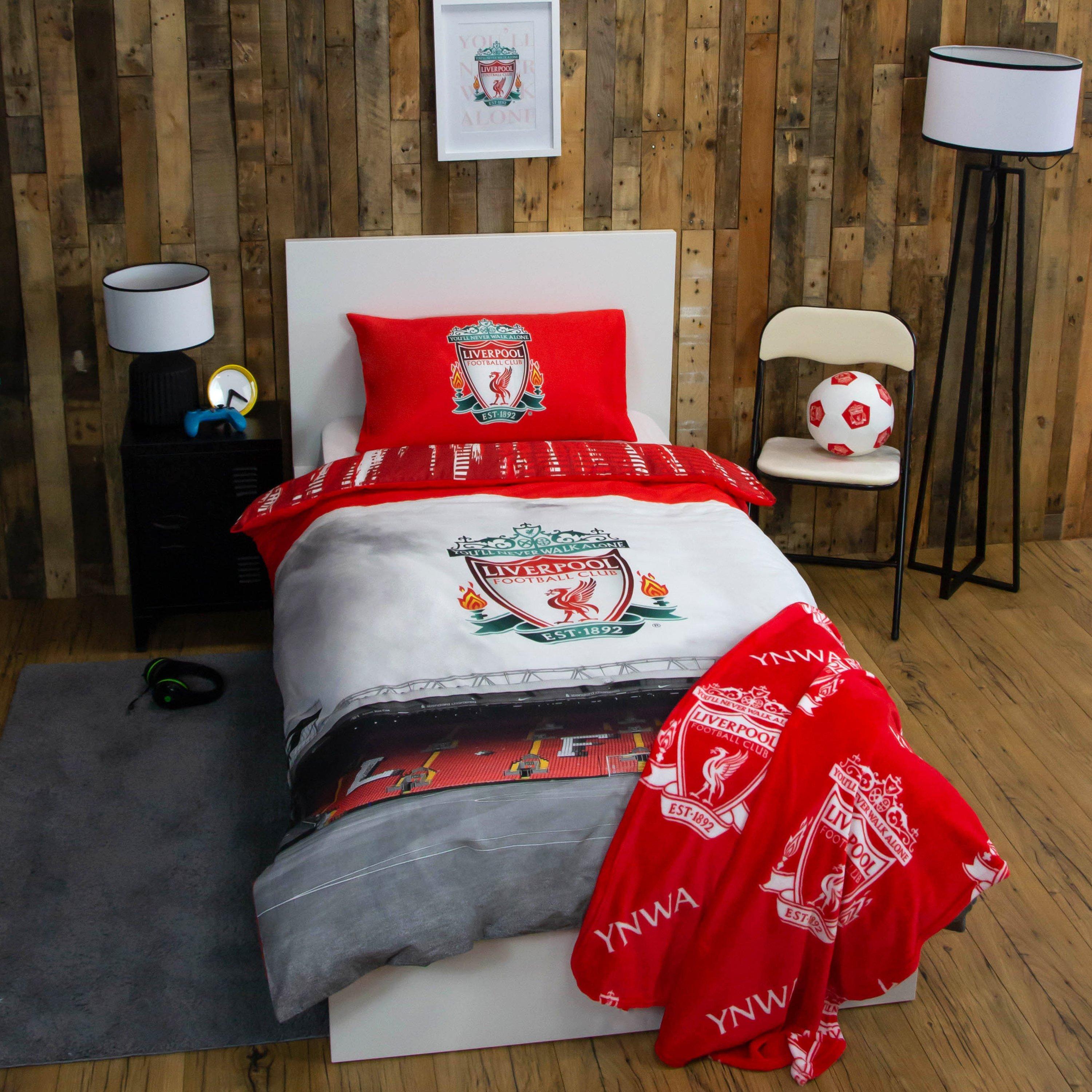 Red - Liverpool FC - Liverpool FC Stadium Single Panel Duvet - 1