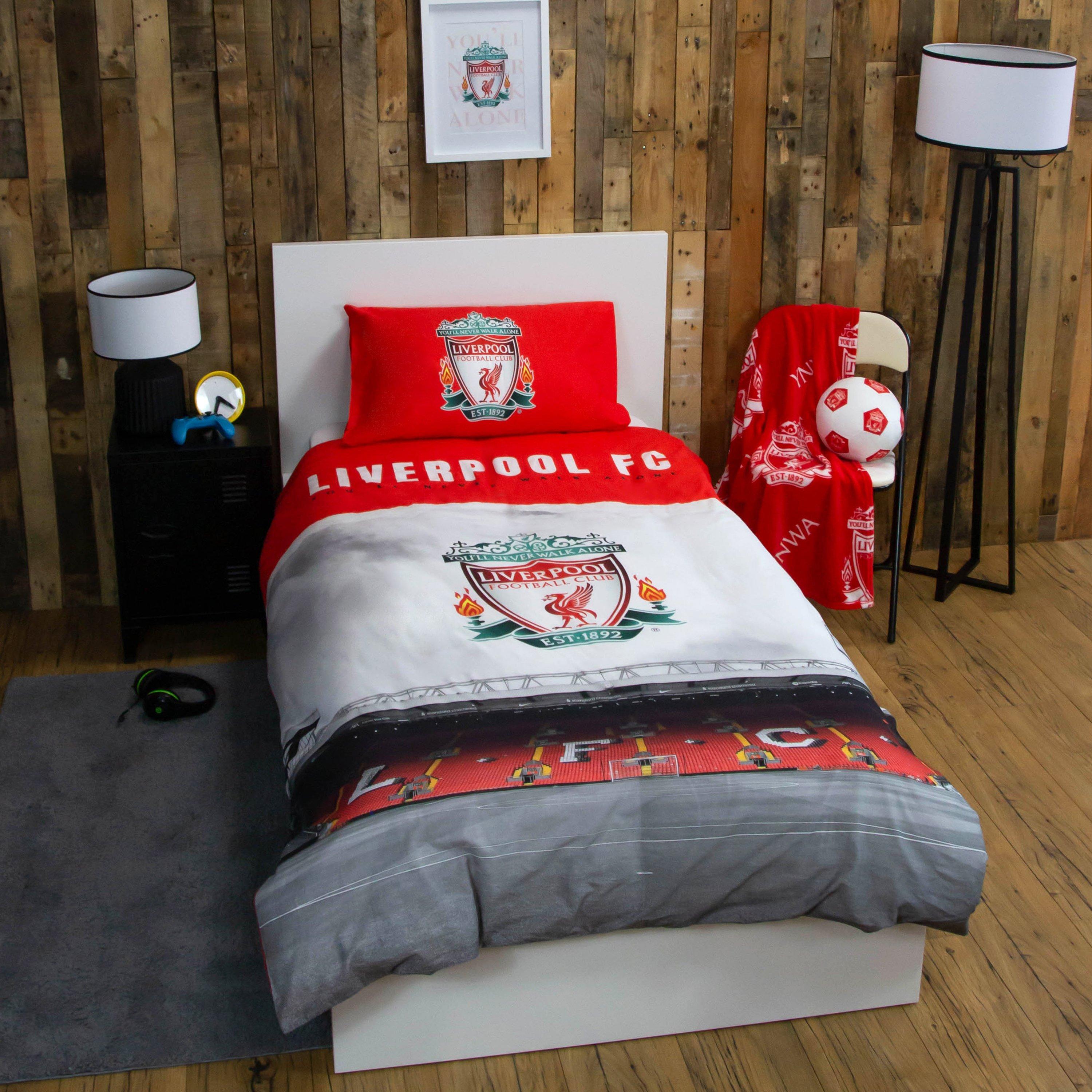 Red - Liverpool FC - Liverpool FC Stadium Single Panel Duvet - 2