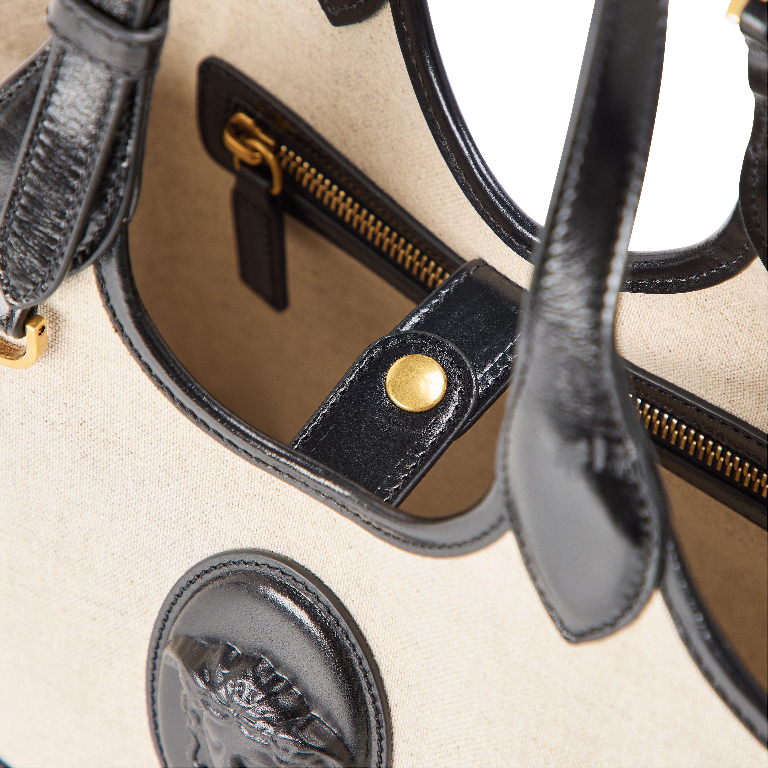 Beige Black - Versace - Women's Tote Bag S - 4