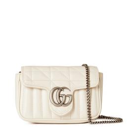 Gucci Marmont Gg Super Mini Quilted Shoulder Bag