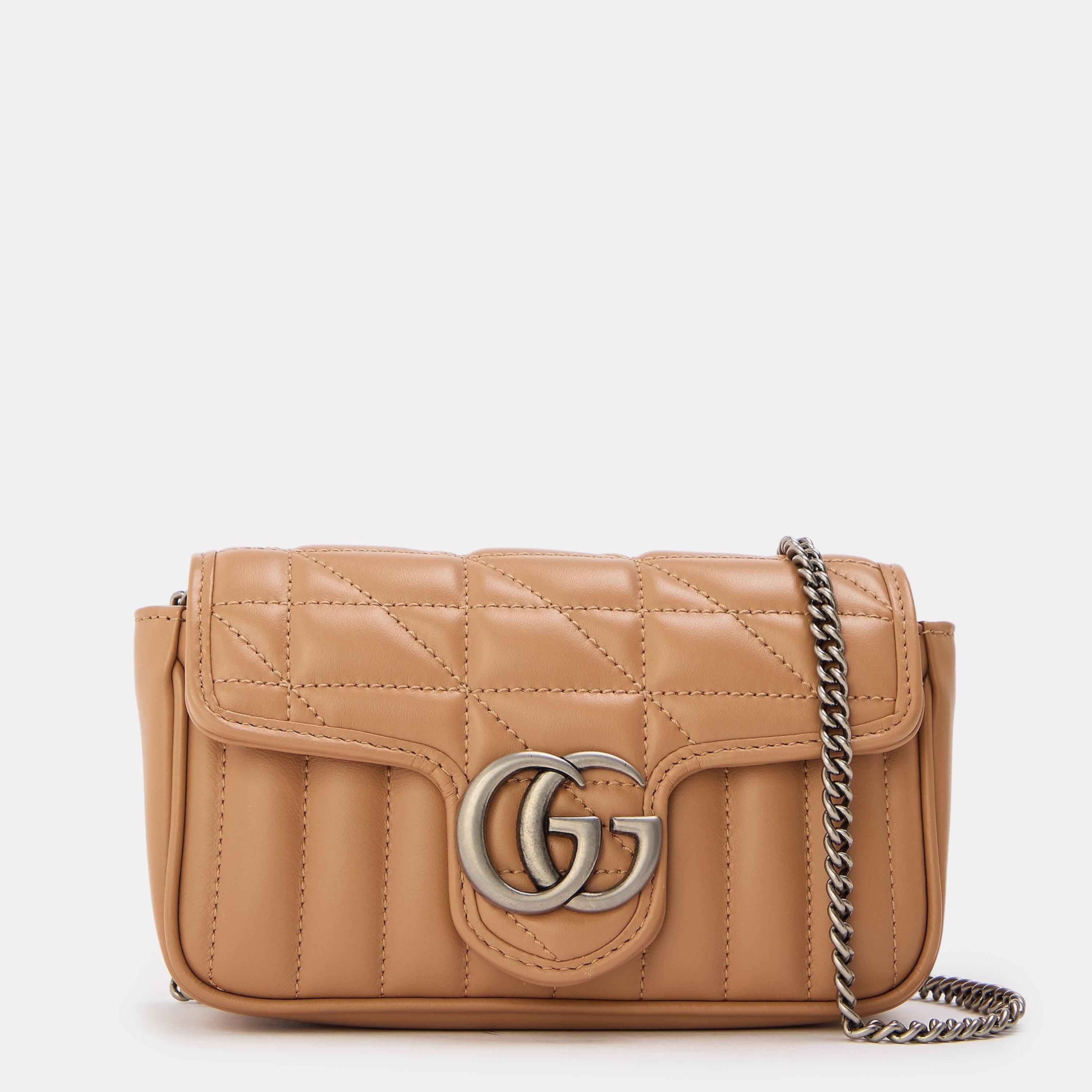 Gucci Marmont GG Super Mini Quilted Shoulder Bag