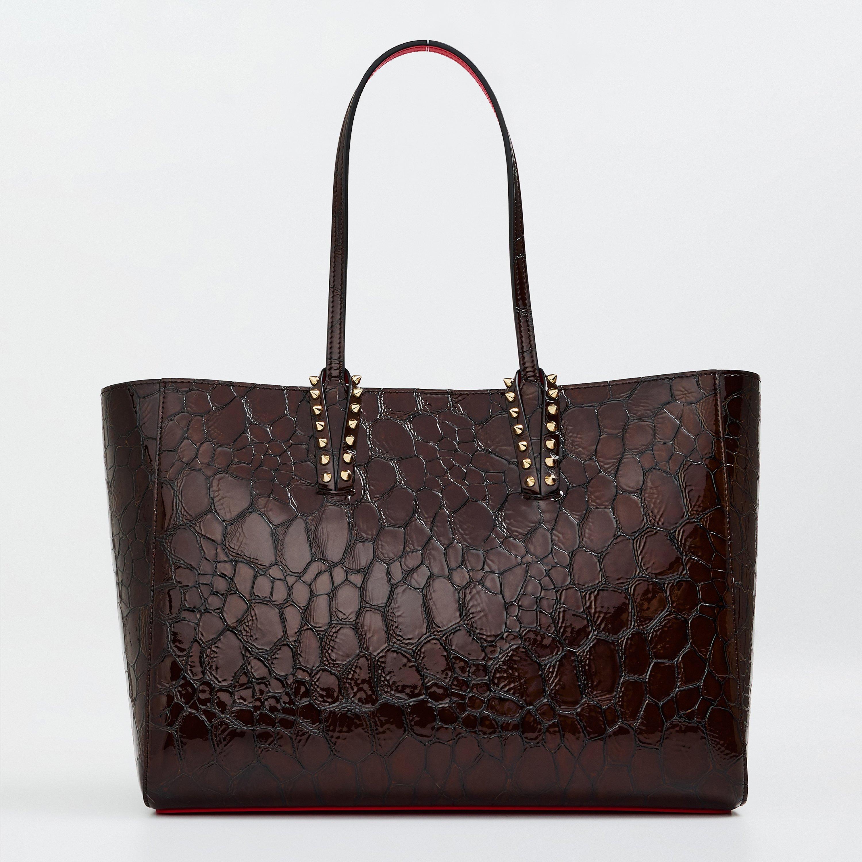 Croco Brn Gld - Christian Louboutin - Women's Tote Bag - 1