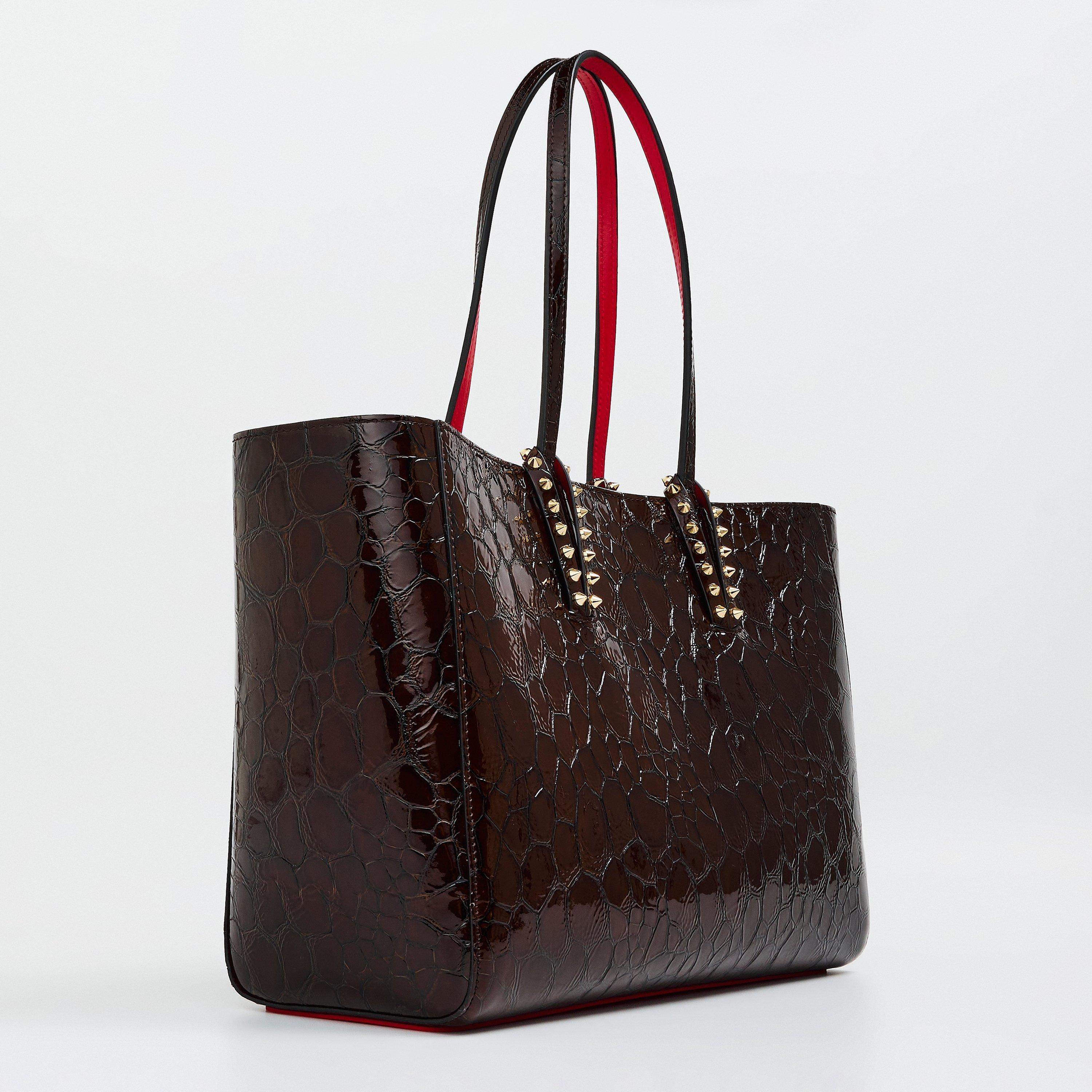Croco Brn Gld - Christian Louboutin - Women's Tote Bag - 2