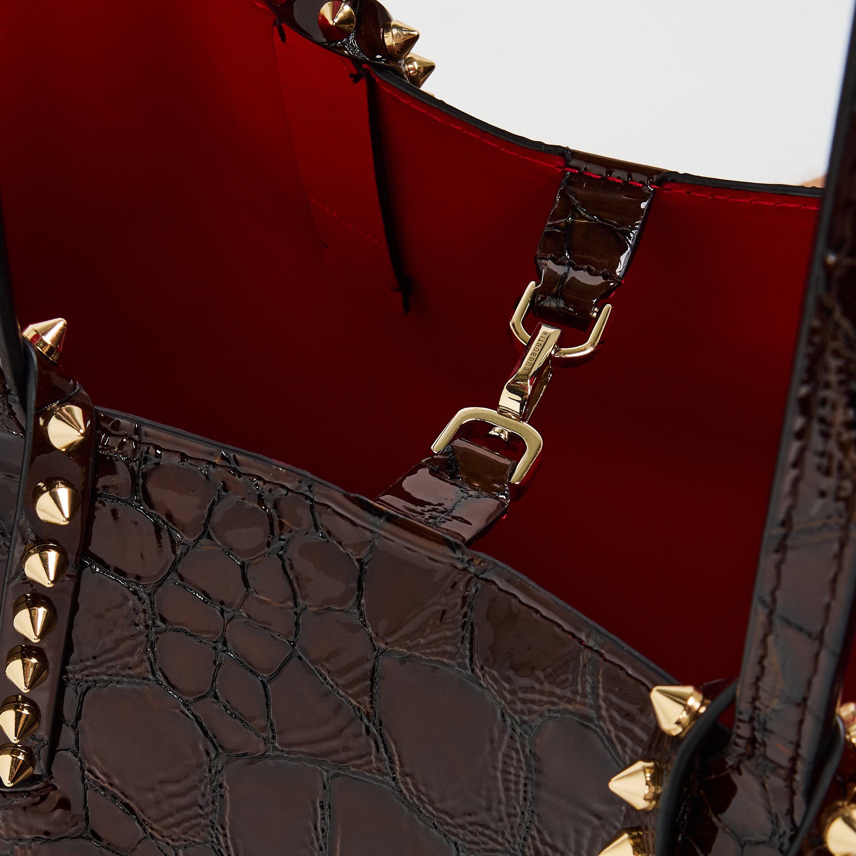 Croco Brn Gld - Christian Louboutin - Women's Tote Bag - 5