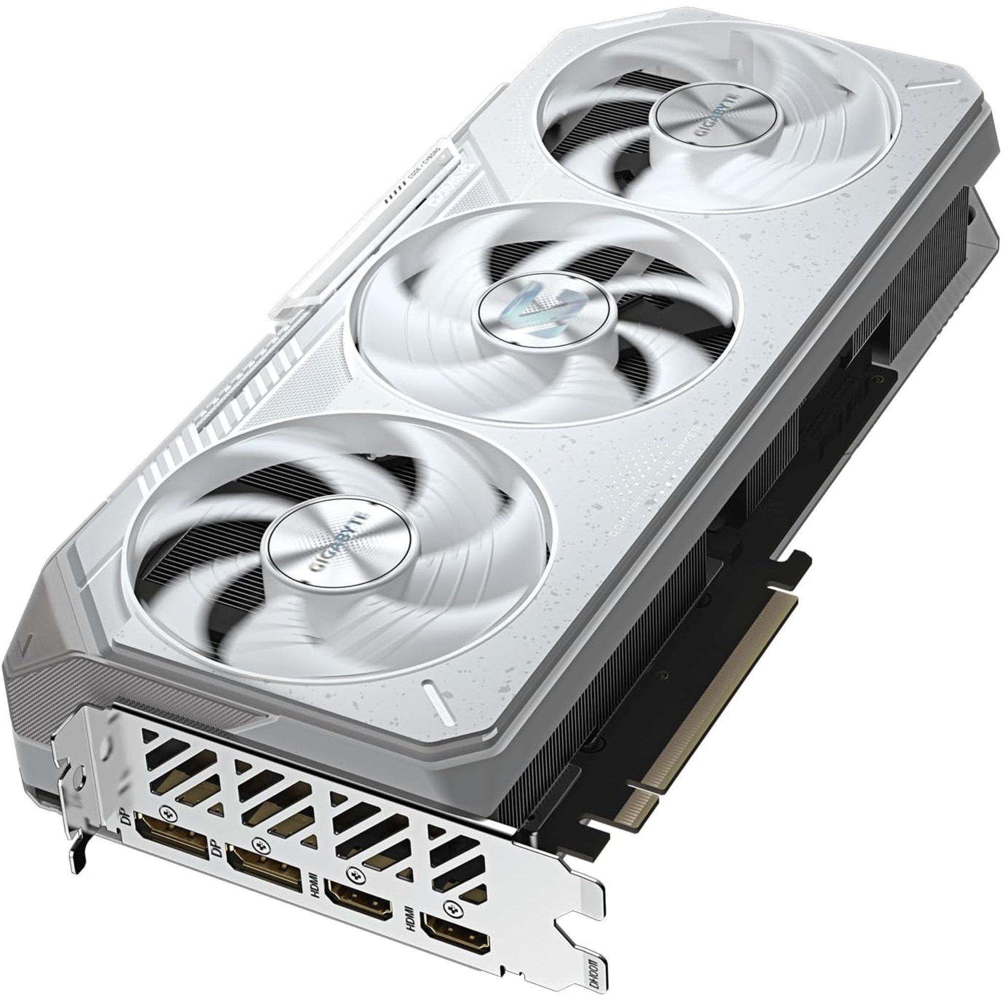 Black - Gigabyte Technology - Radeon RX 9070 XT GAMING OC ICE 16GB GDDR6 Graphics Card White - 2