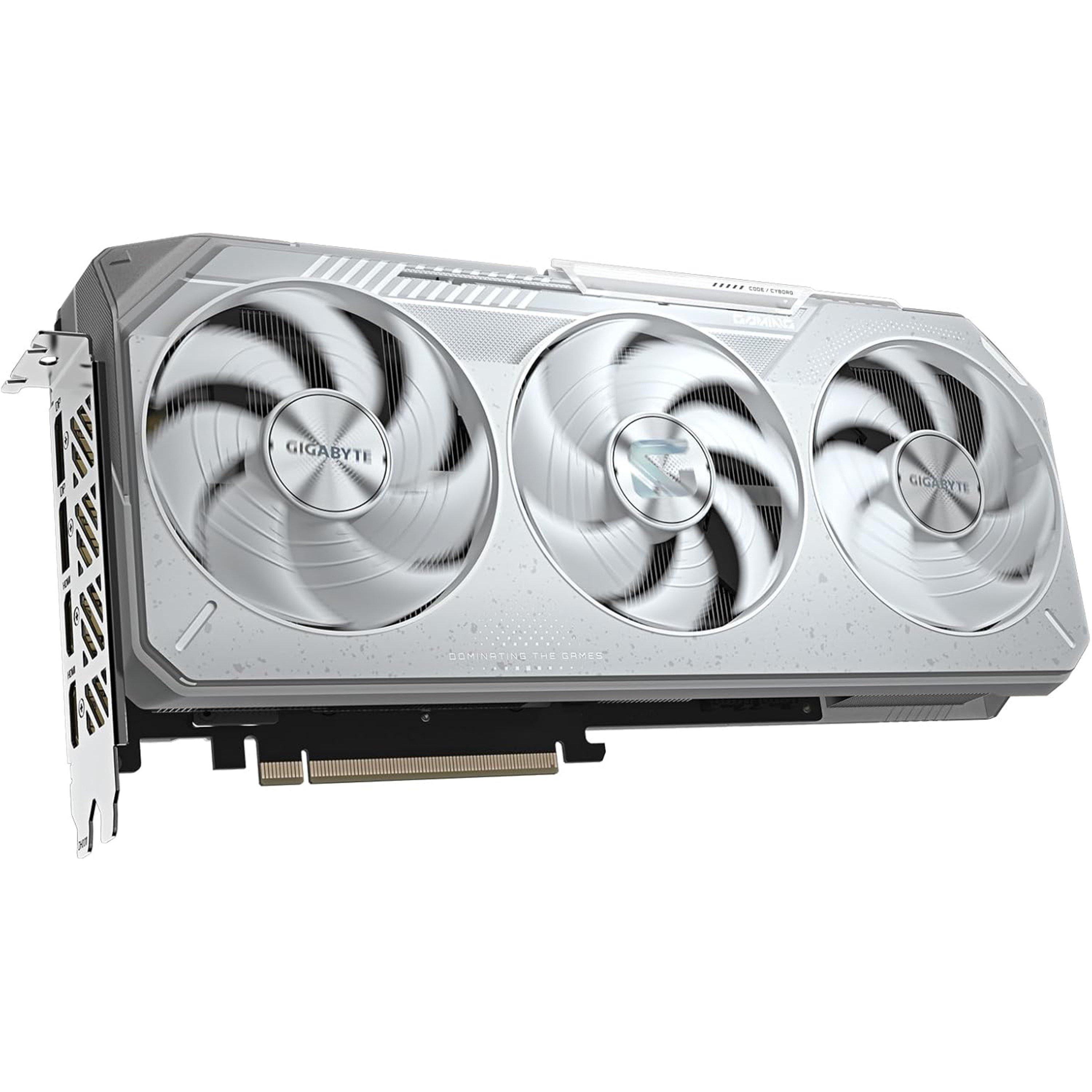 Black - Gigabyte Technology - Radeon RX 9070 XT GAMING OC ICE 16GB GDDR6 Graphics Card White - 3