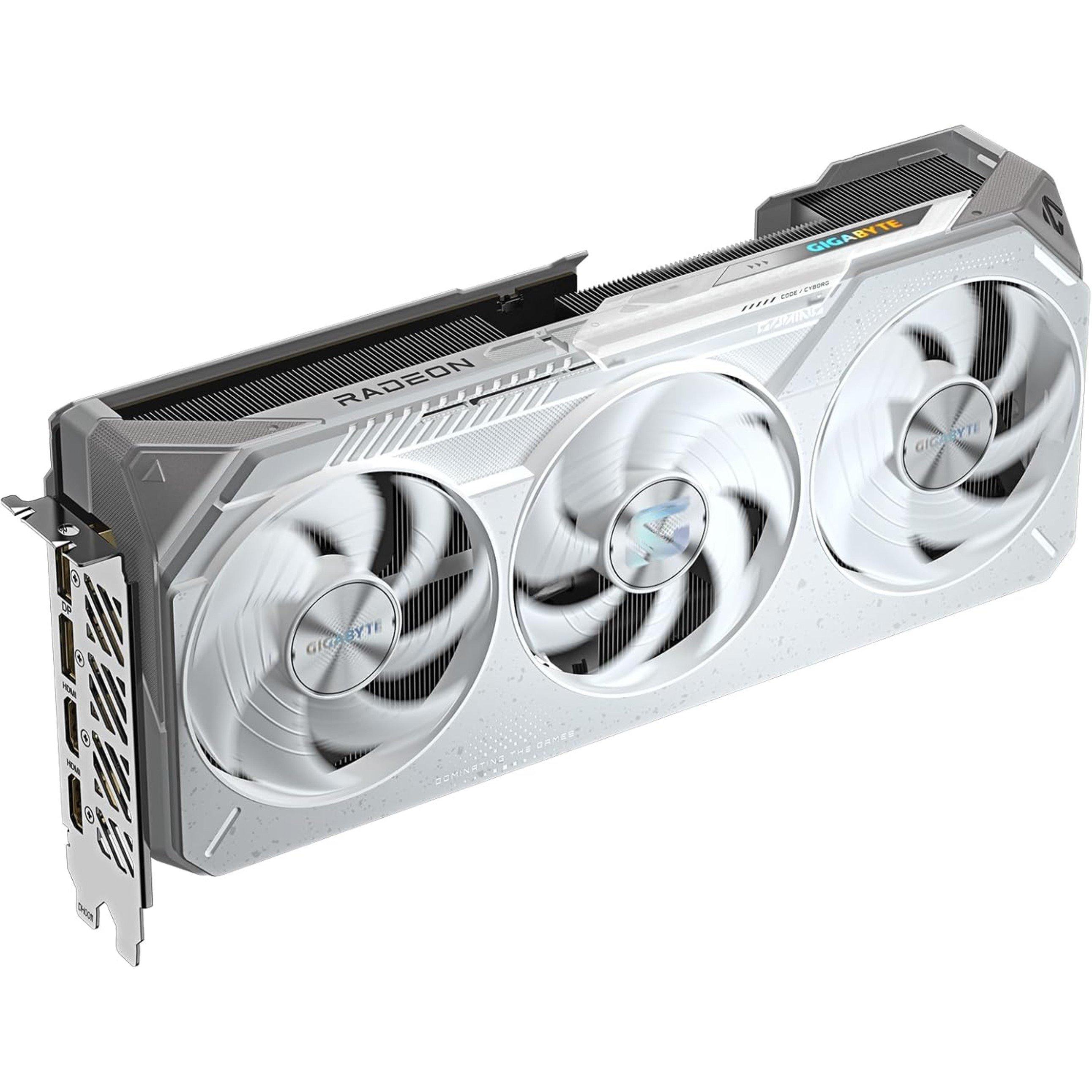 Black - Gigabyte Technology - Radeon RX 9070 XT GAMING OC ICE 16GB GDDR6 Graphics Card White - 4