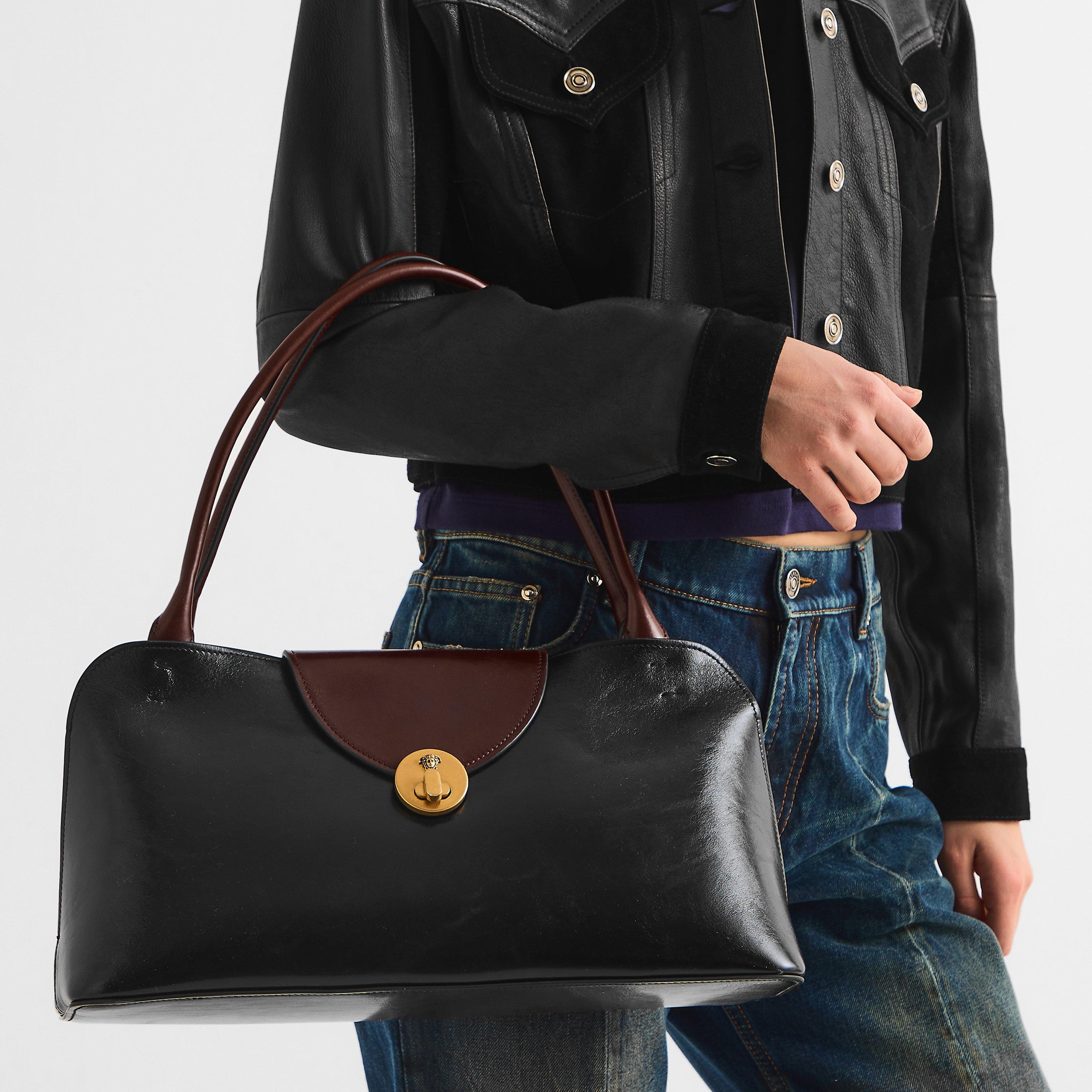 Black Rosewood - Versace - Women's Vivian Shoulder Bag - 3