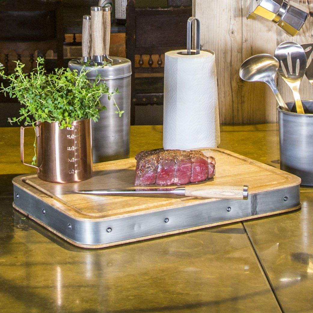 Wood - KitchenCraft - Industrial Kitchen Rectangular Wooden Chopping Boa - 5