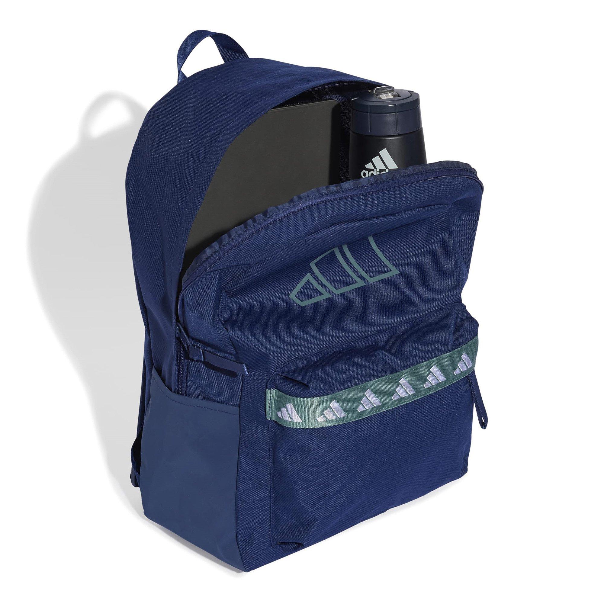 Dark Blue/Teal - adidas - Kids' CL Tape Backpack - 4