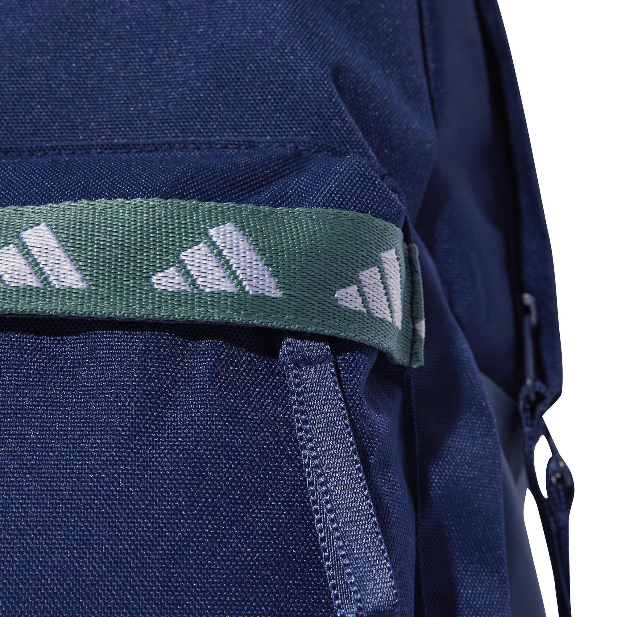 Dark Blue/Teal - adidas - Kids' CL Tape Backpack - 5