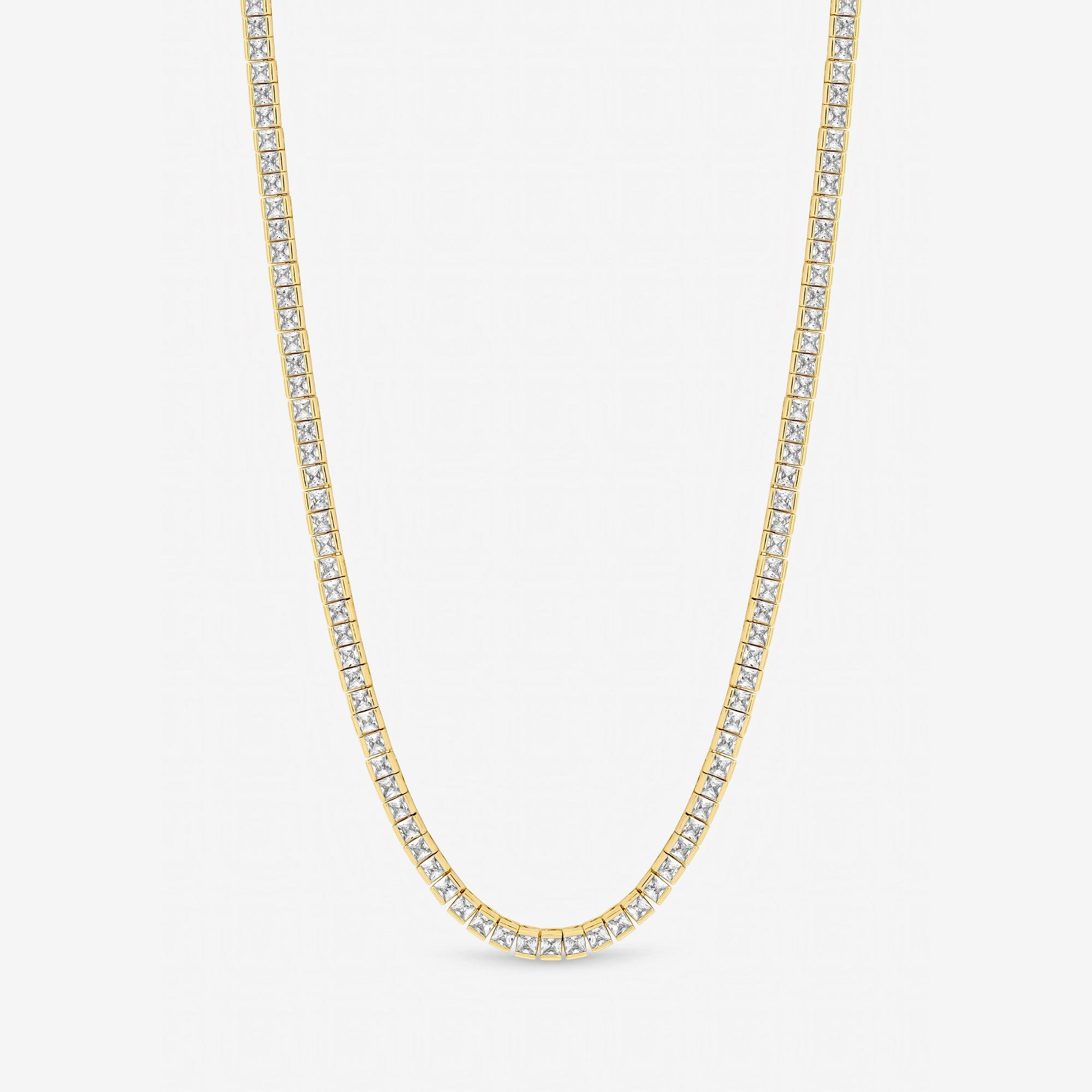Gold - Jon Richard - Jon Ricahrd Gold Plated Luxe Tennis Necklace