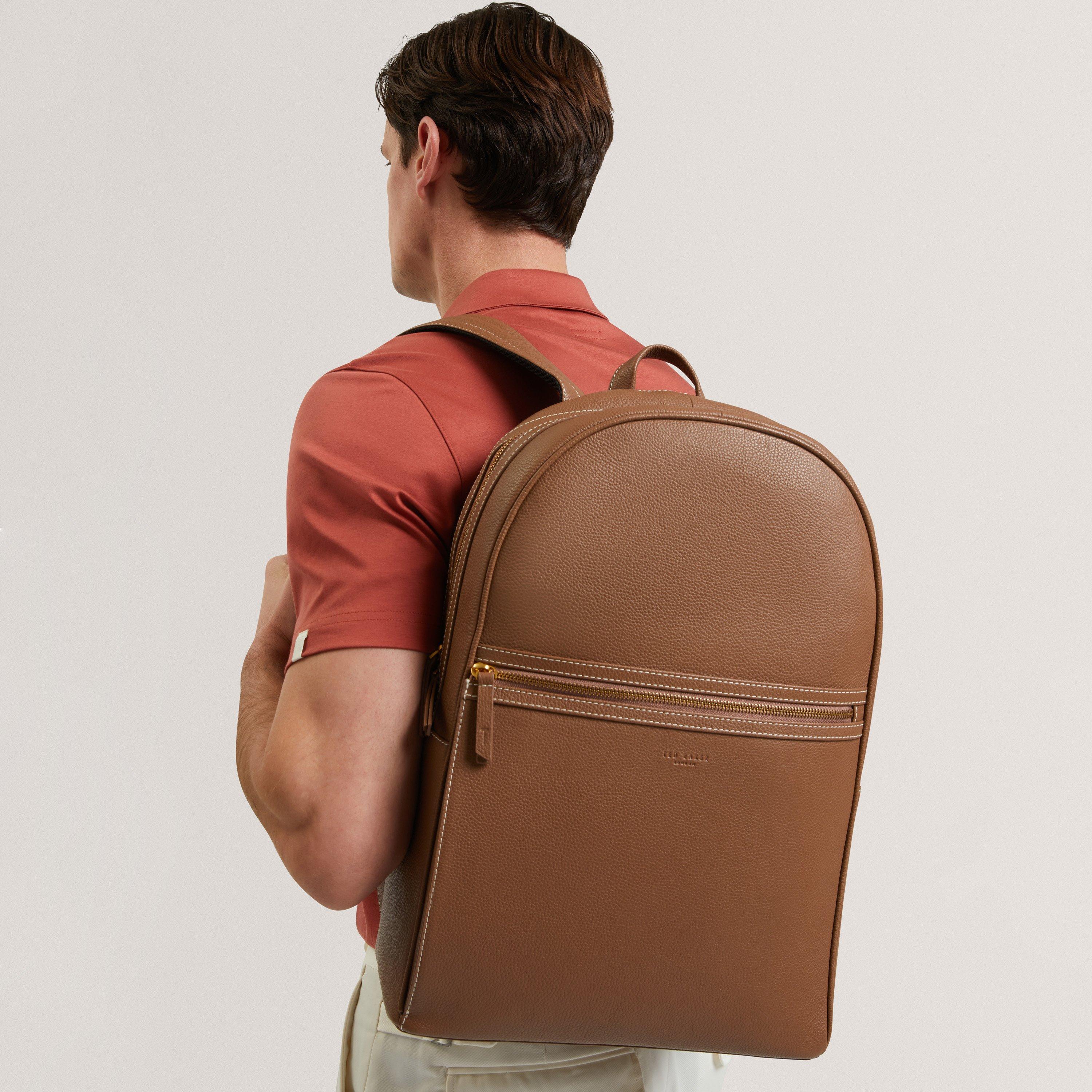 Tan - Ted Baker - Ted PebbleLthr B/Pk Sn62 - 3