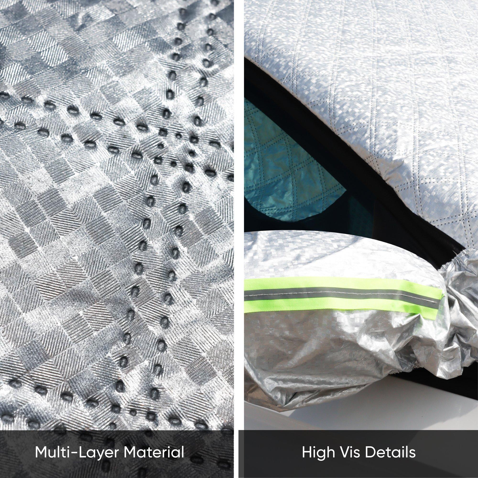 Silver - Streetwize - Magnetic Car Windshield Cover - 7