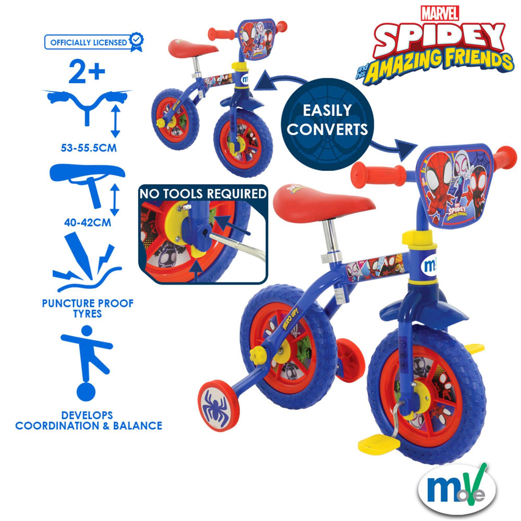 Multi - Move - Spidey & His Amazing Friends 2 in 1 Training Bike - 10