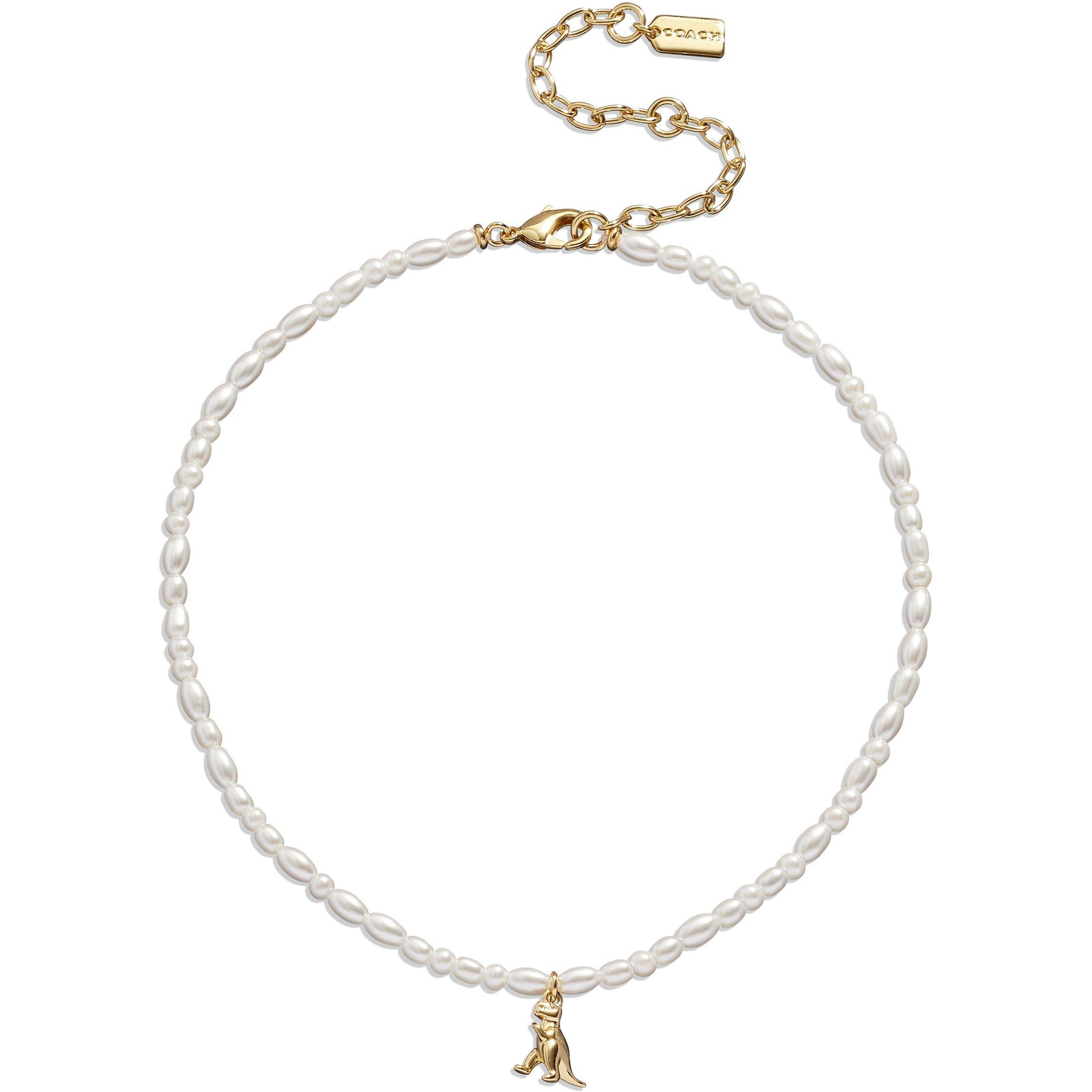 ★海外限定★【COACH】PRL CHKR NKLC LD99 ネックレス Coach | Coach Prl Chkr Nklc Ld99 | Choker Necklaces | USC