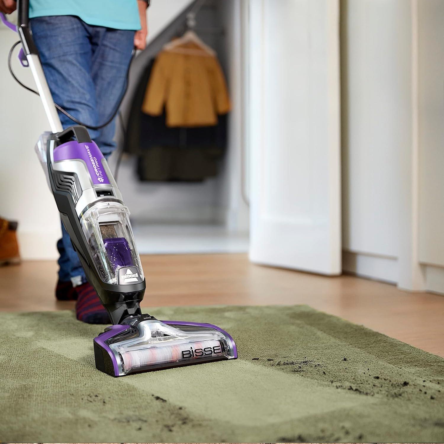 Purple - Bissell - BISSELL CrossWave Pet Pro Hard Floor Vacuum - 11