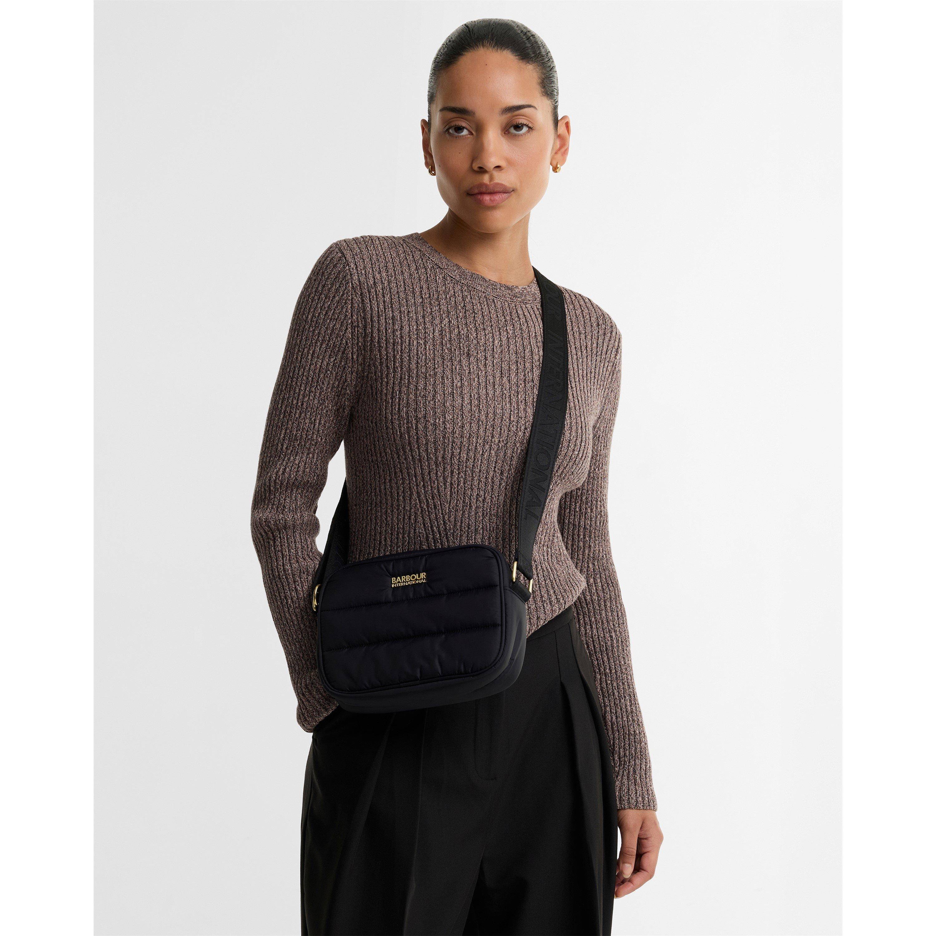 Black - Barbour International - Monaco Crossbody Bag - 5