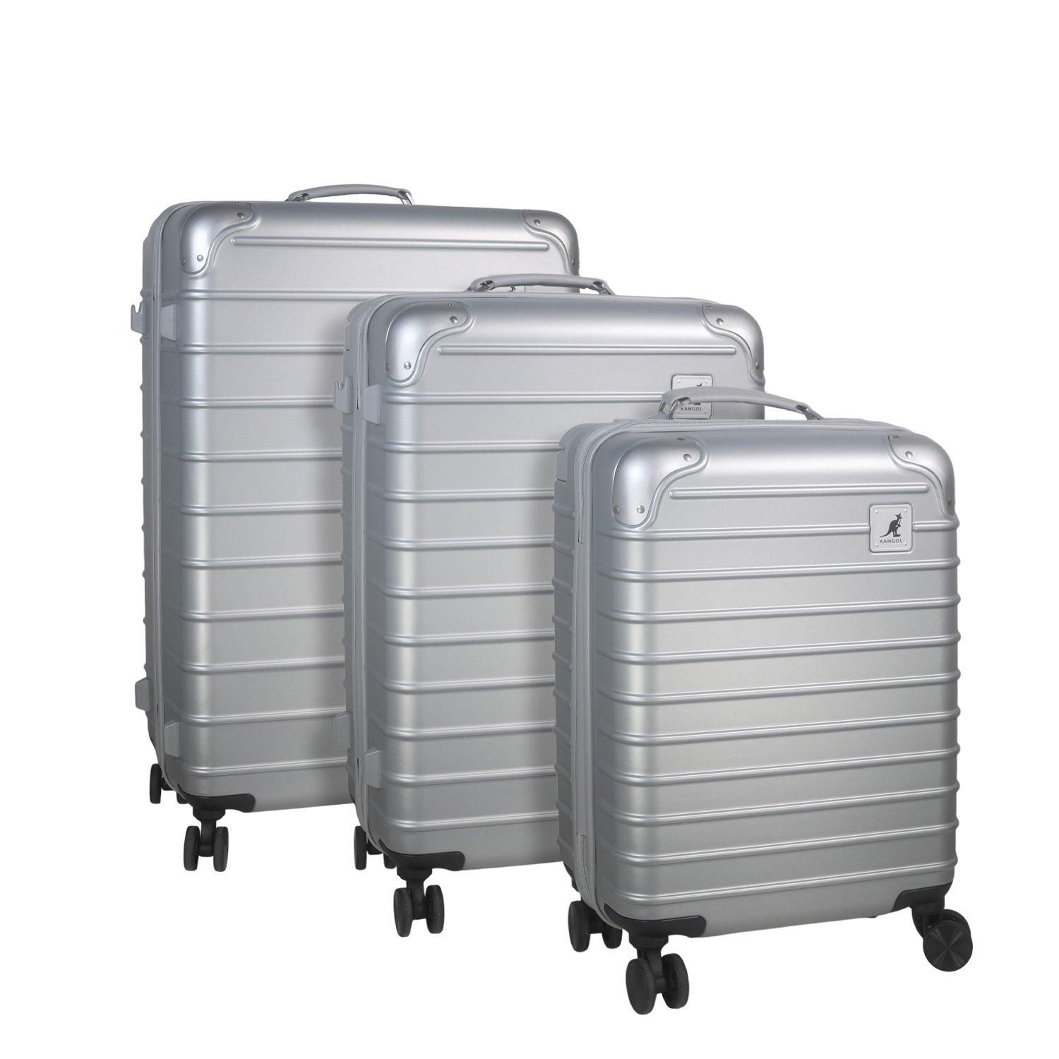 Silver - Kangol - Adults Hard Suitcase - 4