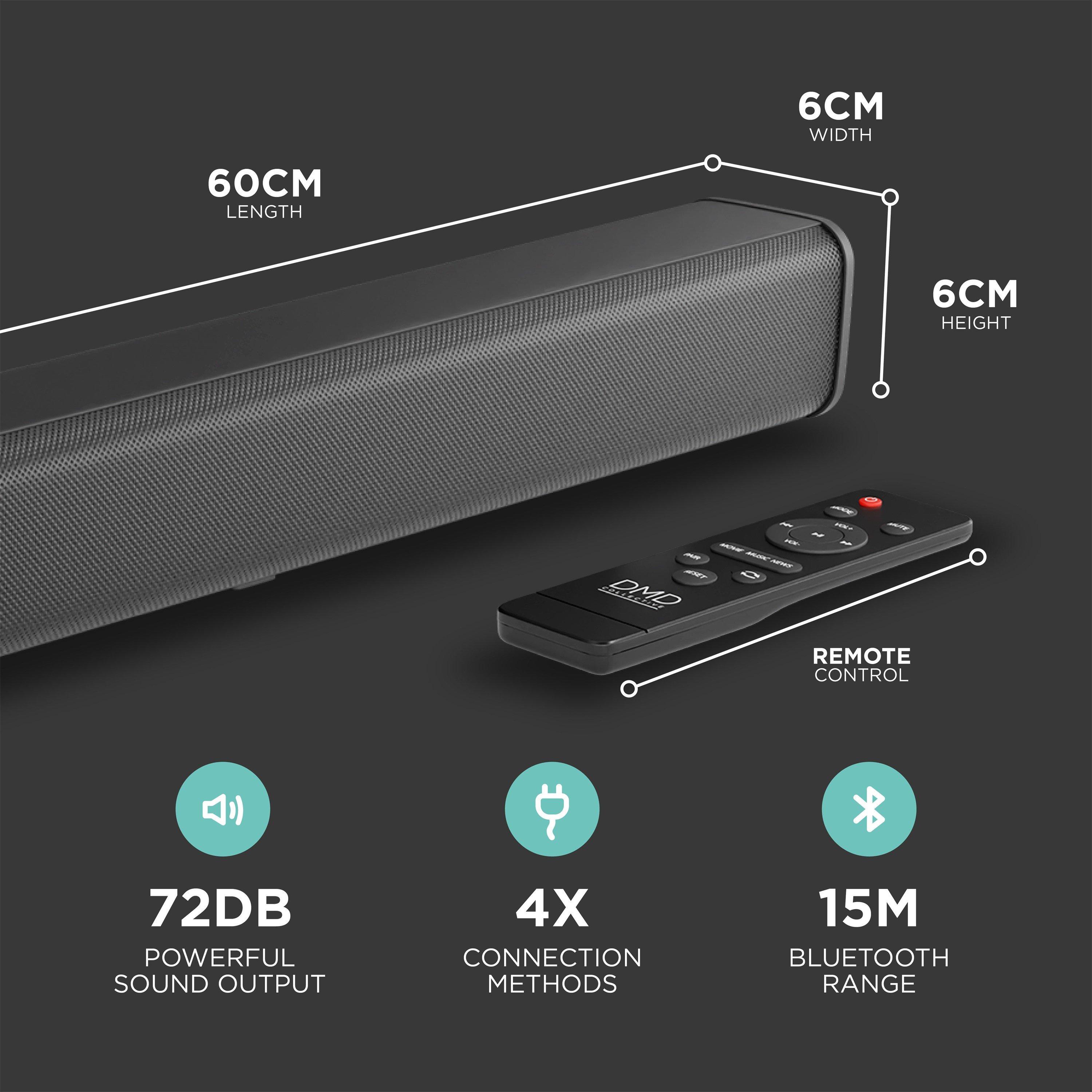 Black - DMD Collective - All In One TV Sound Bar - 2