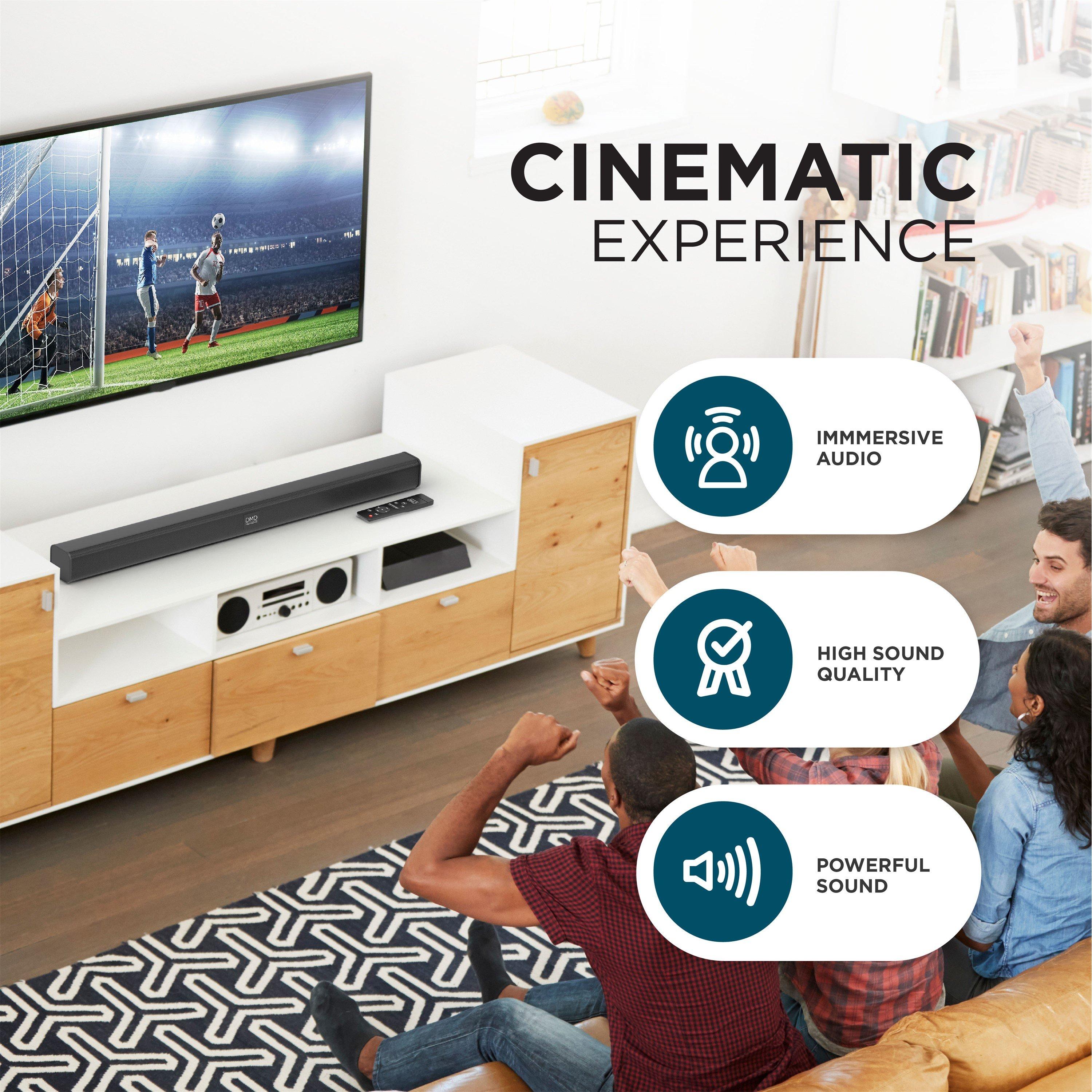 Black - DMD Collective - All In One TV Sound Bar - 3