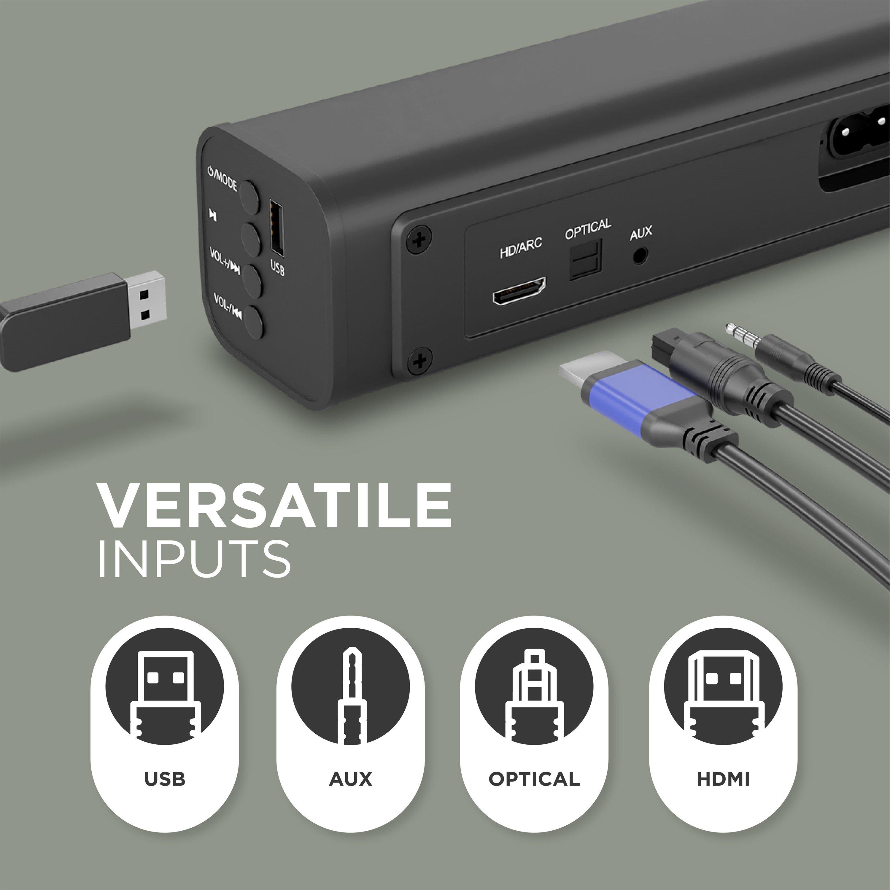 Black - DMD Collective - All In One TV Sound Bar - 6