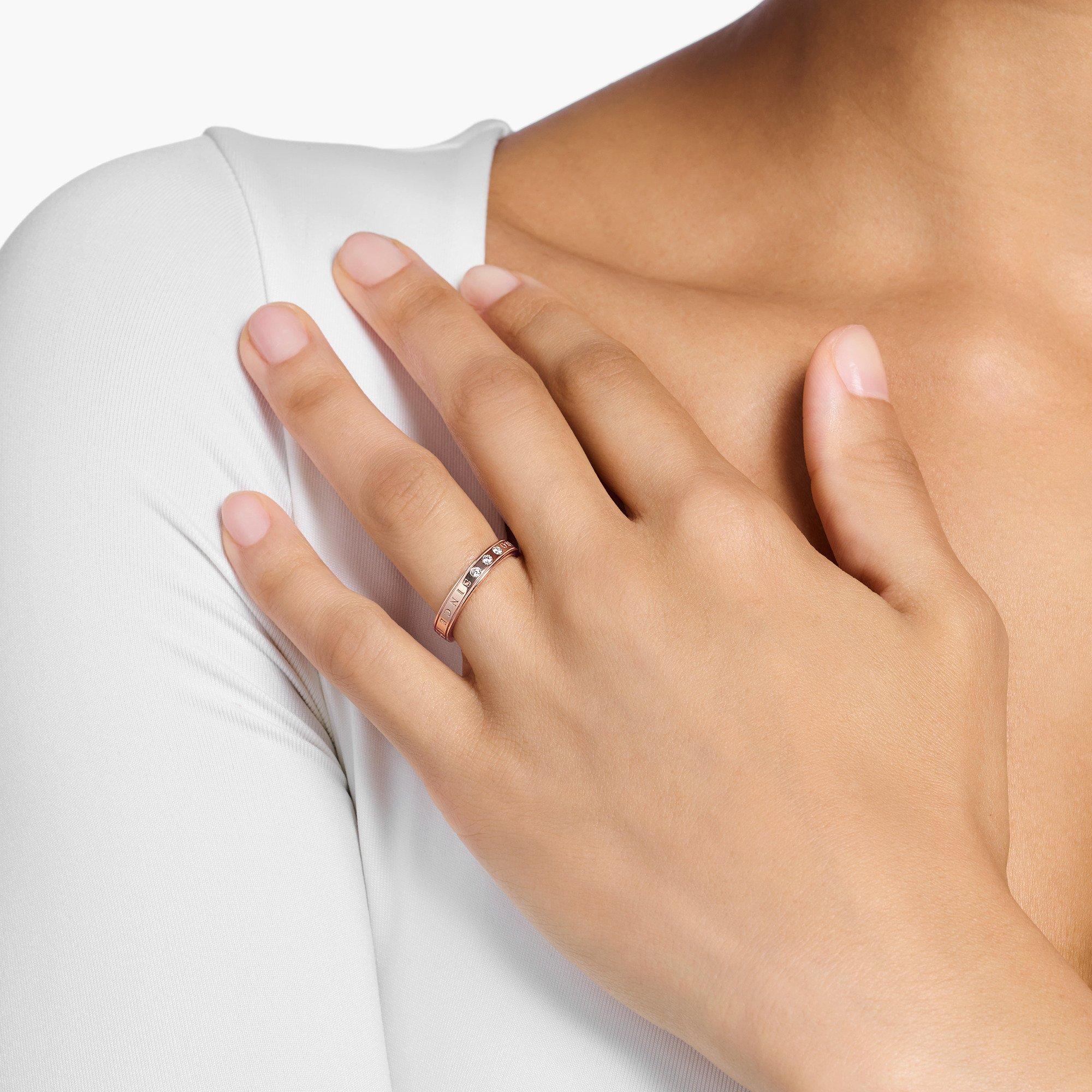 Thomas Sabo Sparkling Circle Ring Band Rings Sports Direct