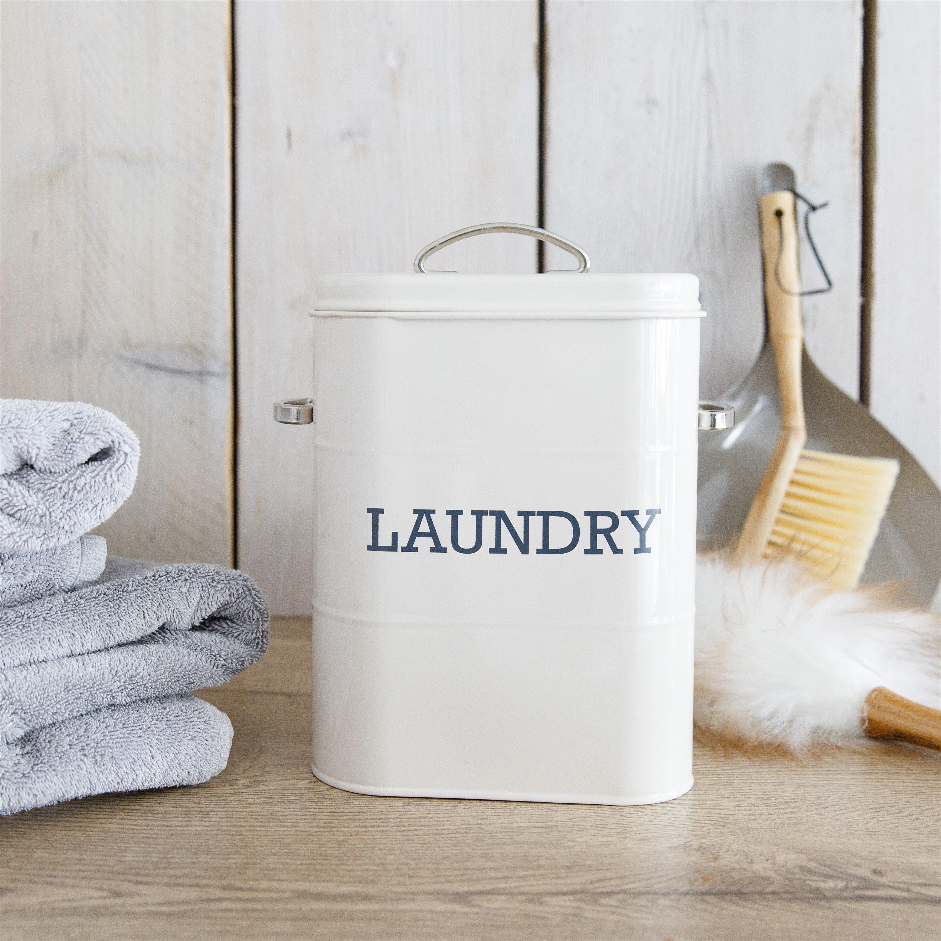 Cream - KitchenCraft - Living Nostalgia Antique Cream Laundry Tin - 3